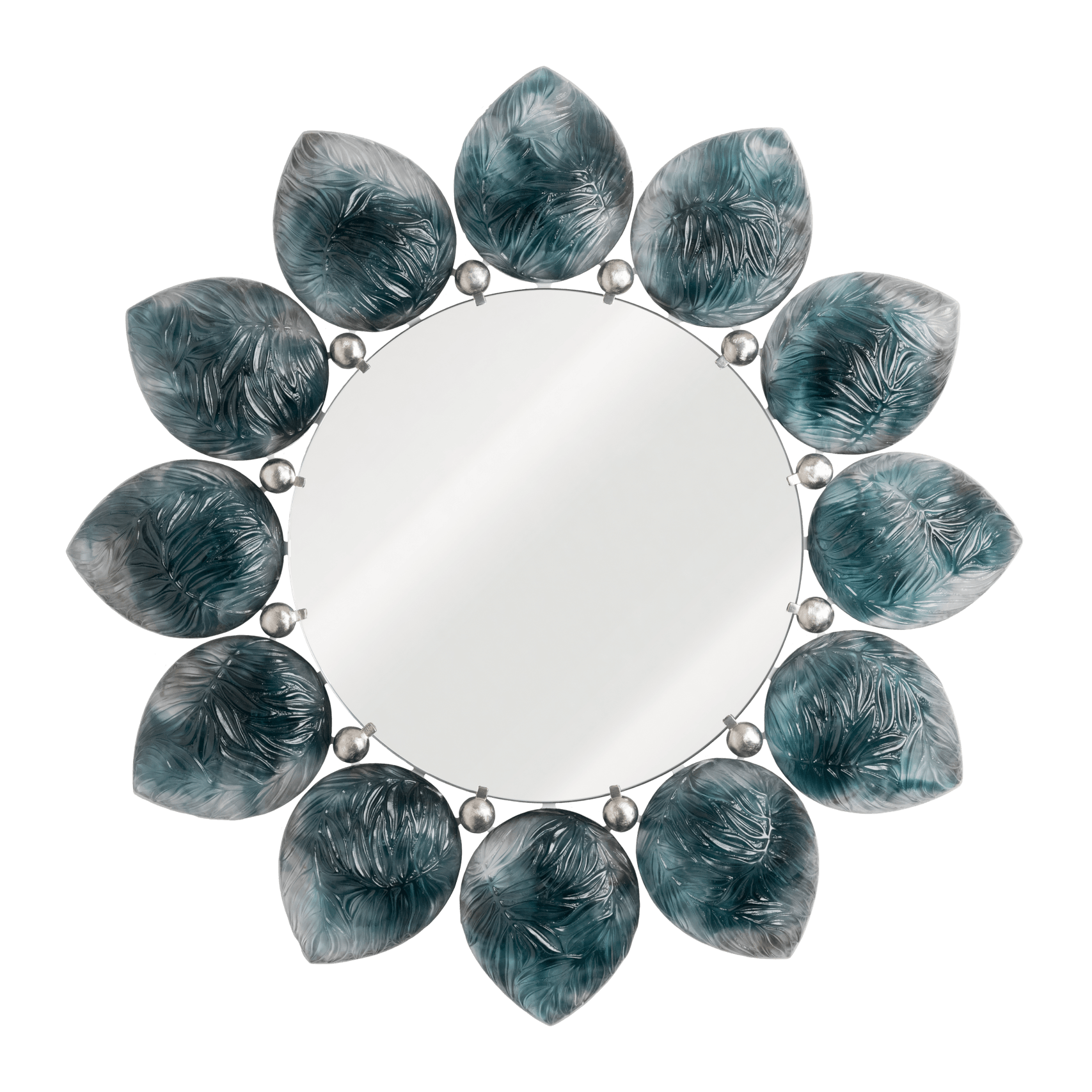 Daum Mélodie Mirror By Jacques Hurel 25ex — Blue grey