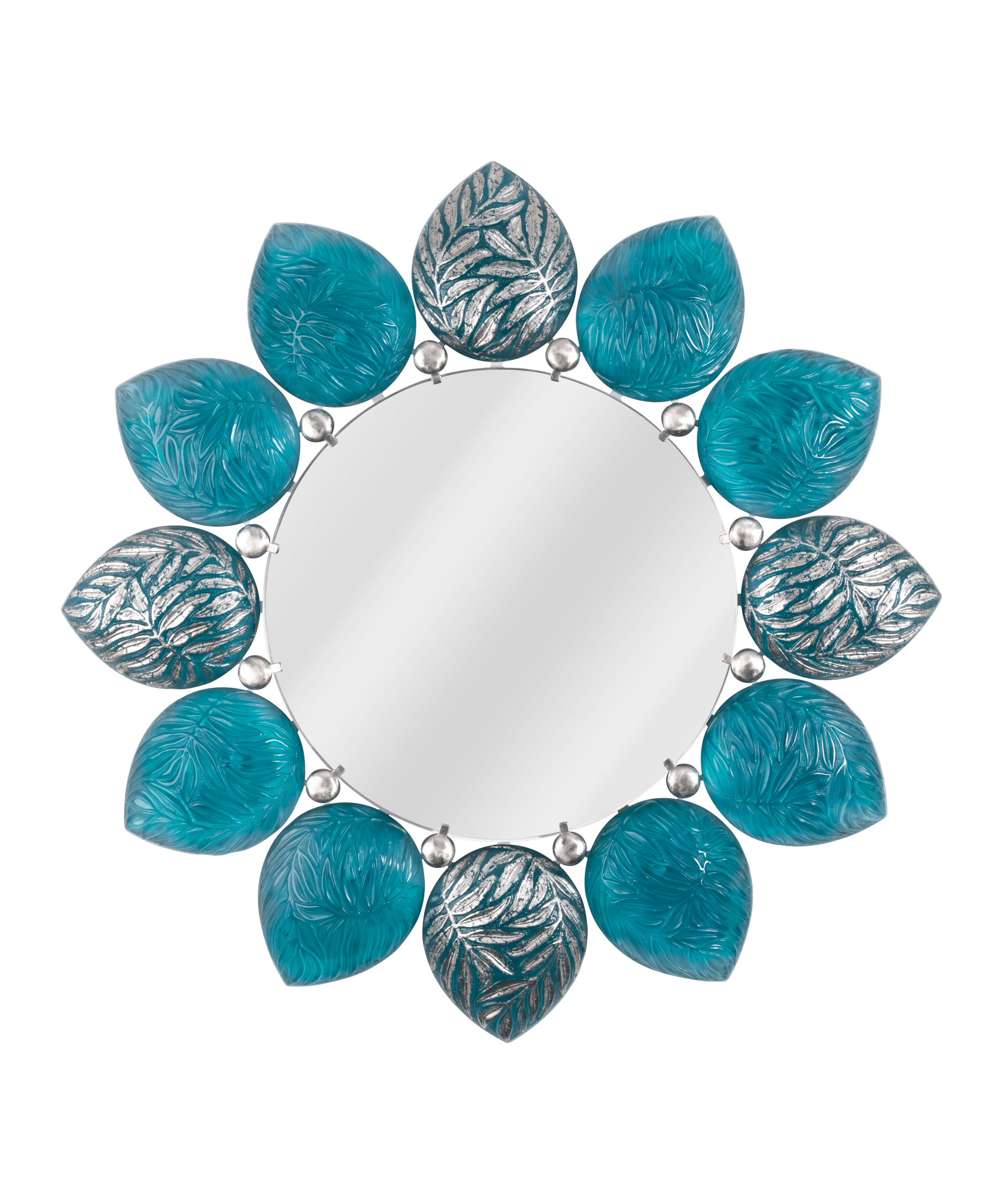 Daum Mélodie Mirror By Jacques Hurel 25ex — Turquoise
