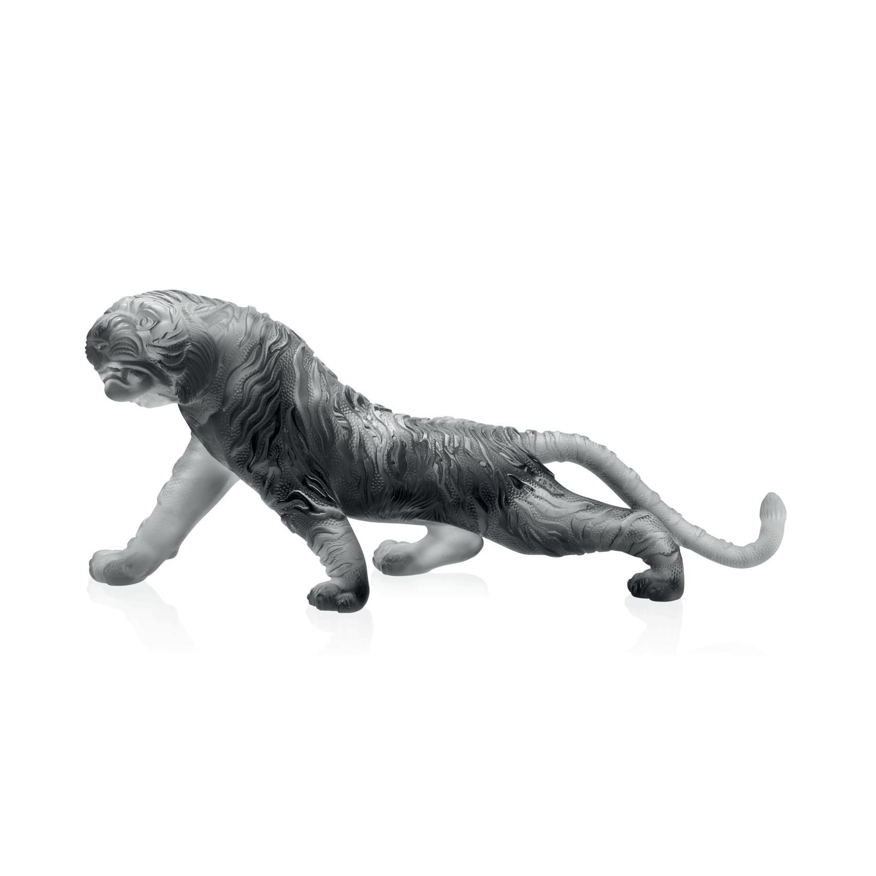 Daum Magnum Bengal Tiger 88ex Sculpture — Grey
