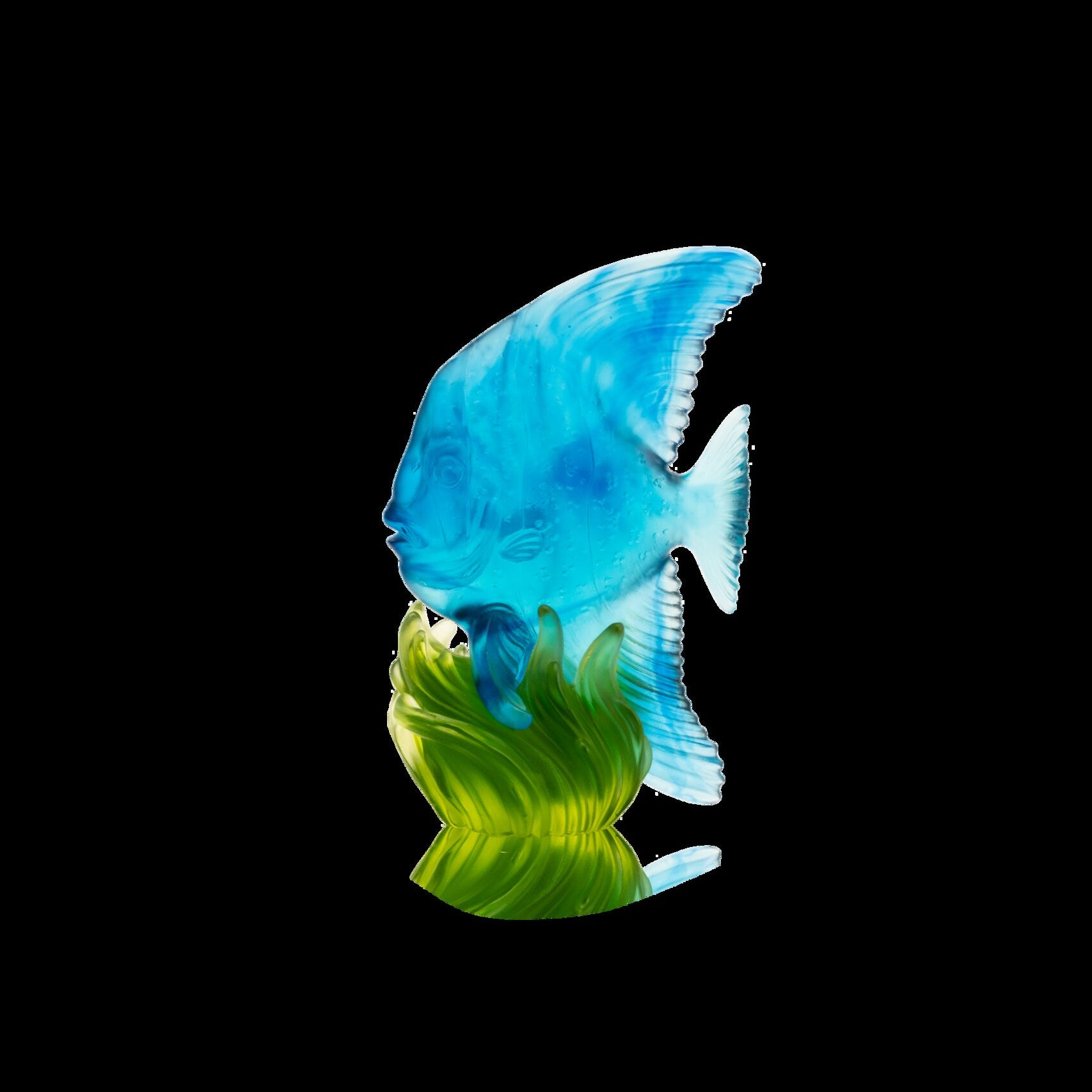 Daum Maya Medium Platax Blue and Sculpture — green