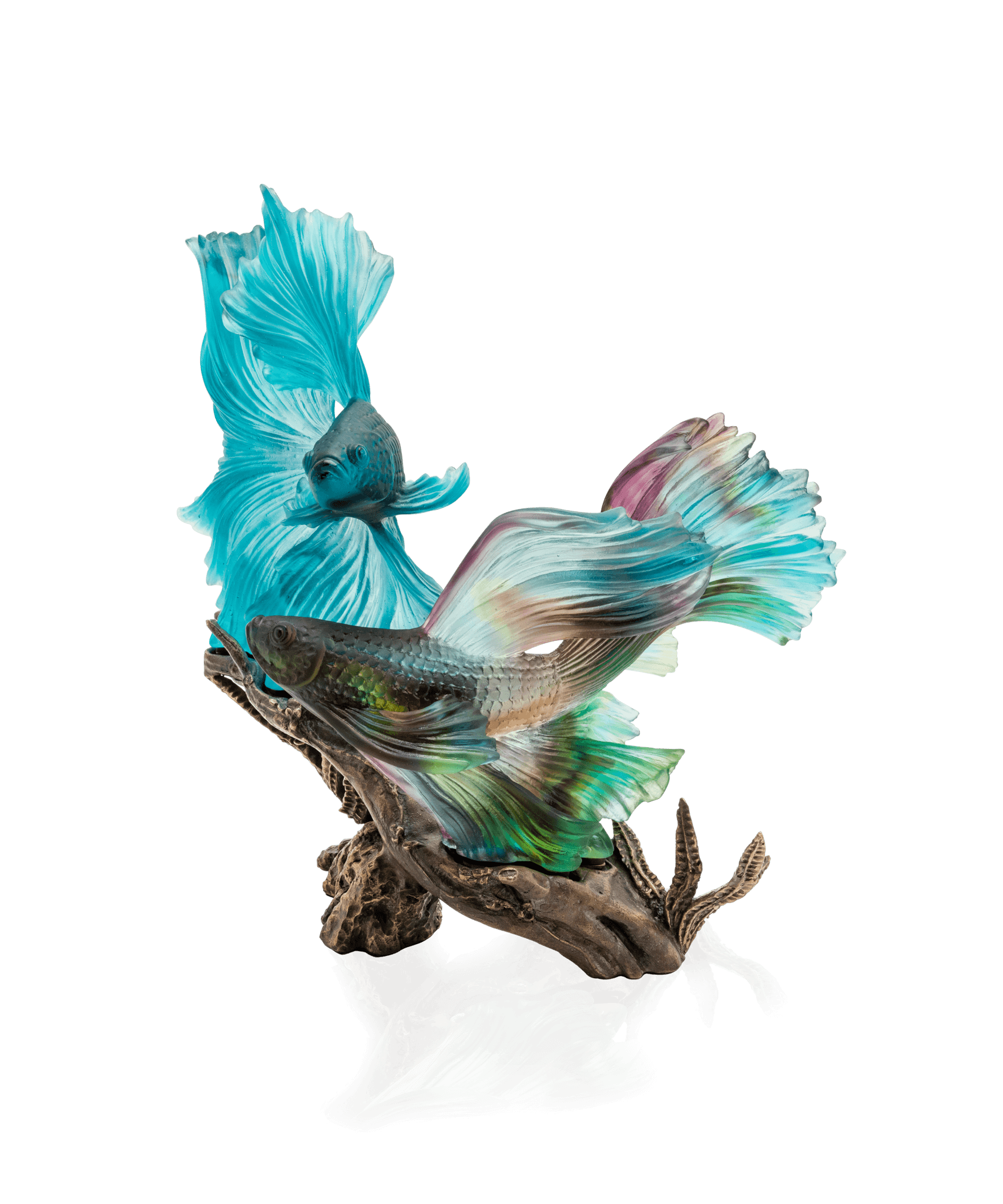 Daum Mer De Corail La Danse Des Combattants 99ex Sculpture