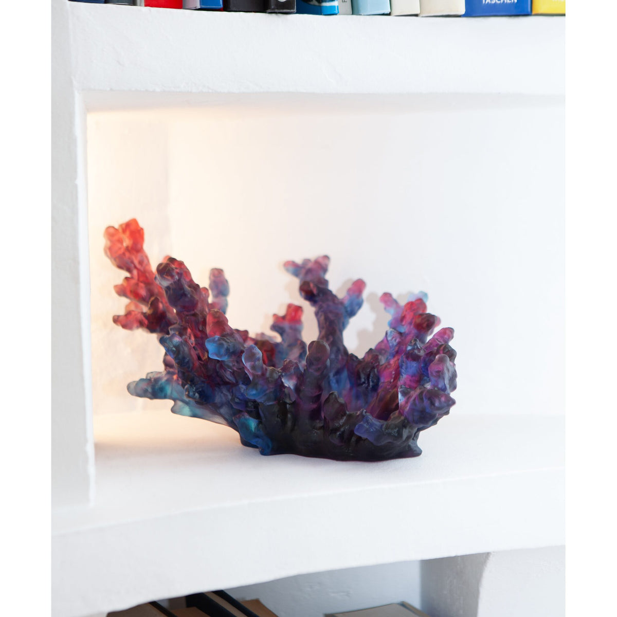 Daum Mer De Corail Medium Bowl Red – Blue and, alternate view
