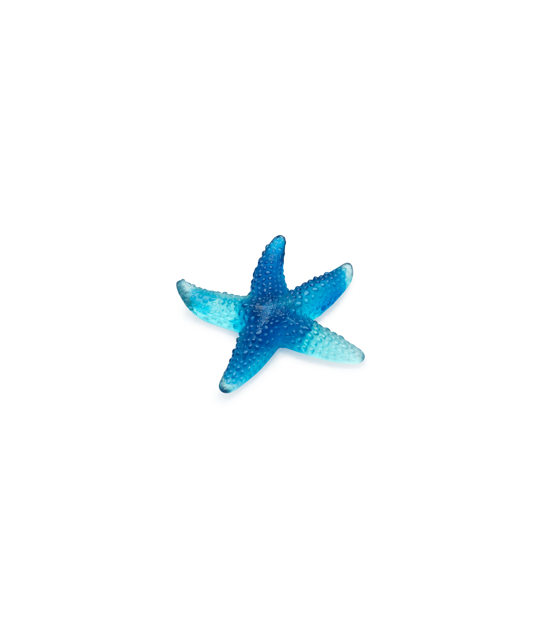 Daum Mer De Corail Starfish Sculpture β Blue