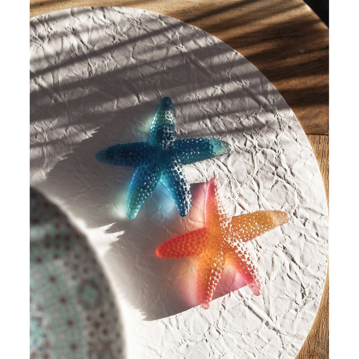 Daum Mer De Corail Starfish Sculpture – Blue, alternate view