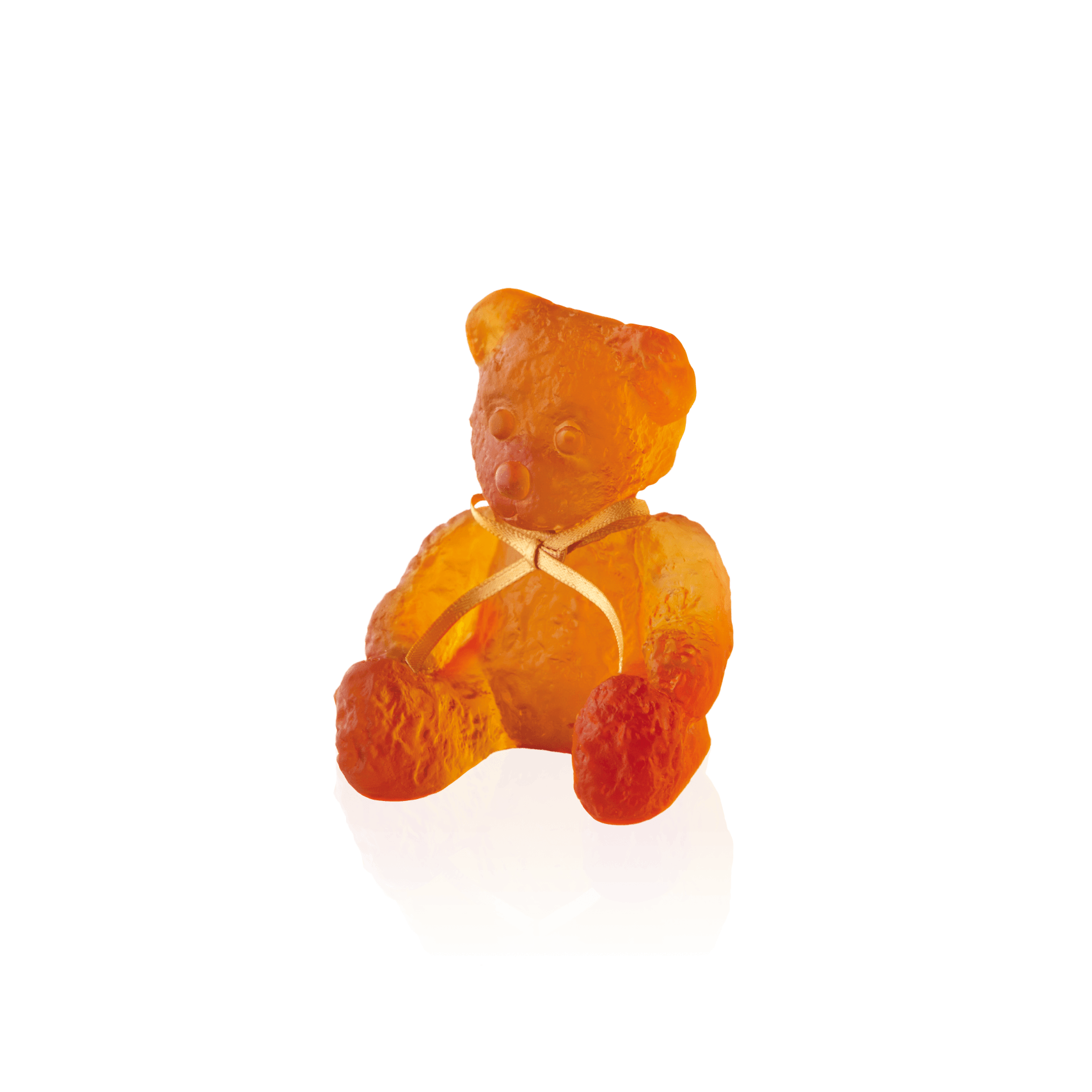 Daum Mini Doudours By Serge Mansau Sculpture — Amber