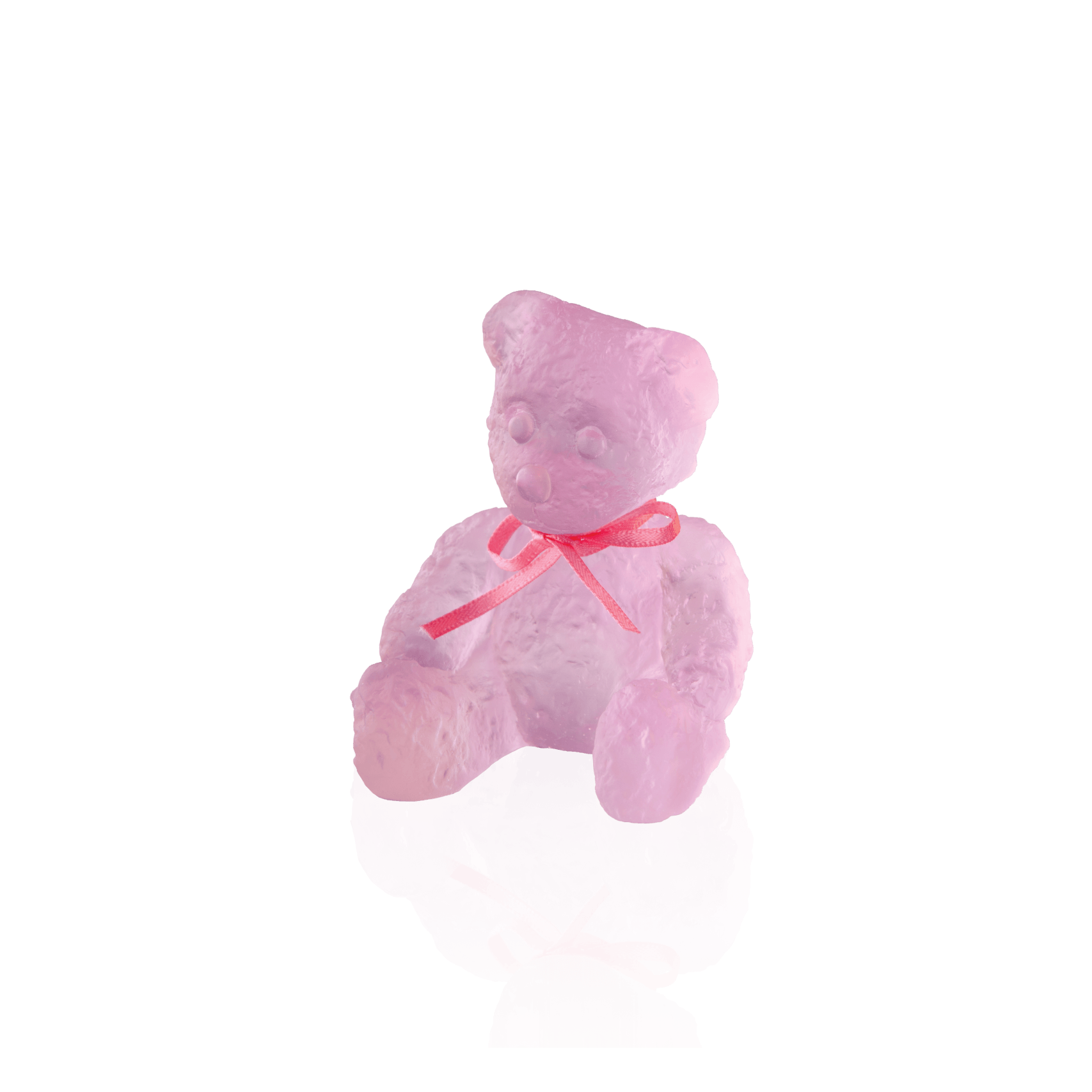 Daum Mini Doudours By Serge Mansau Sculpture — Pink