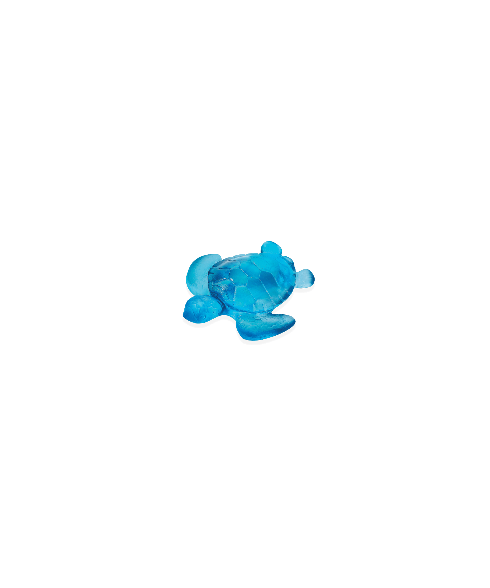 Daum Mini Turtle Sculpture β Blue
