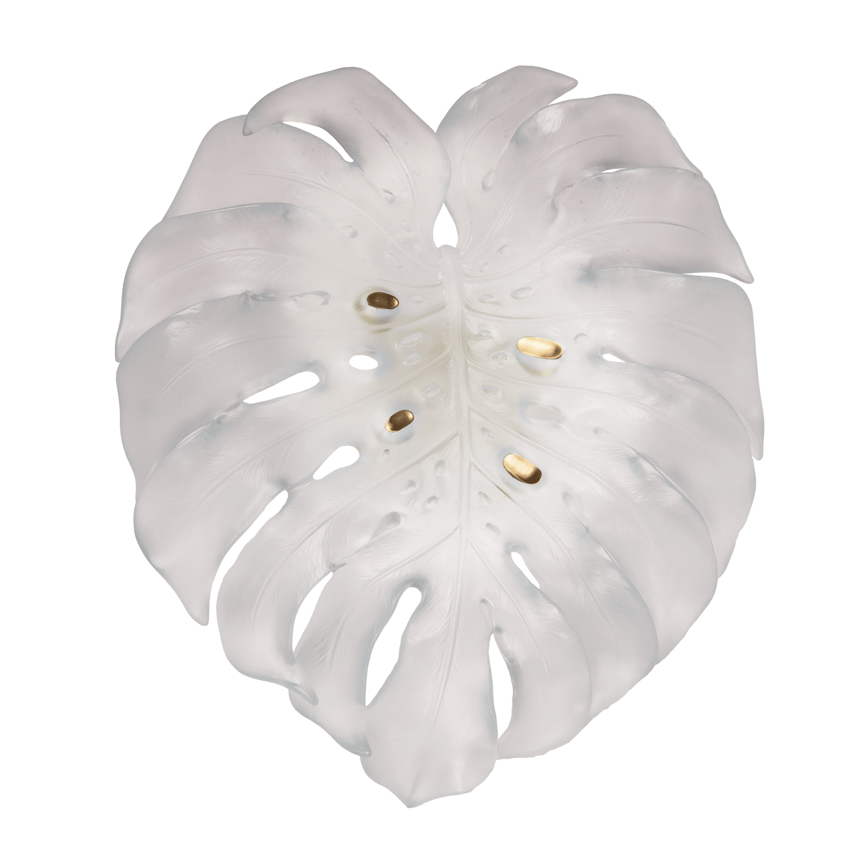 Daum Monstera Large Wall Lamp By Emilio Robba Wall Sconce — White