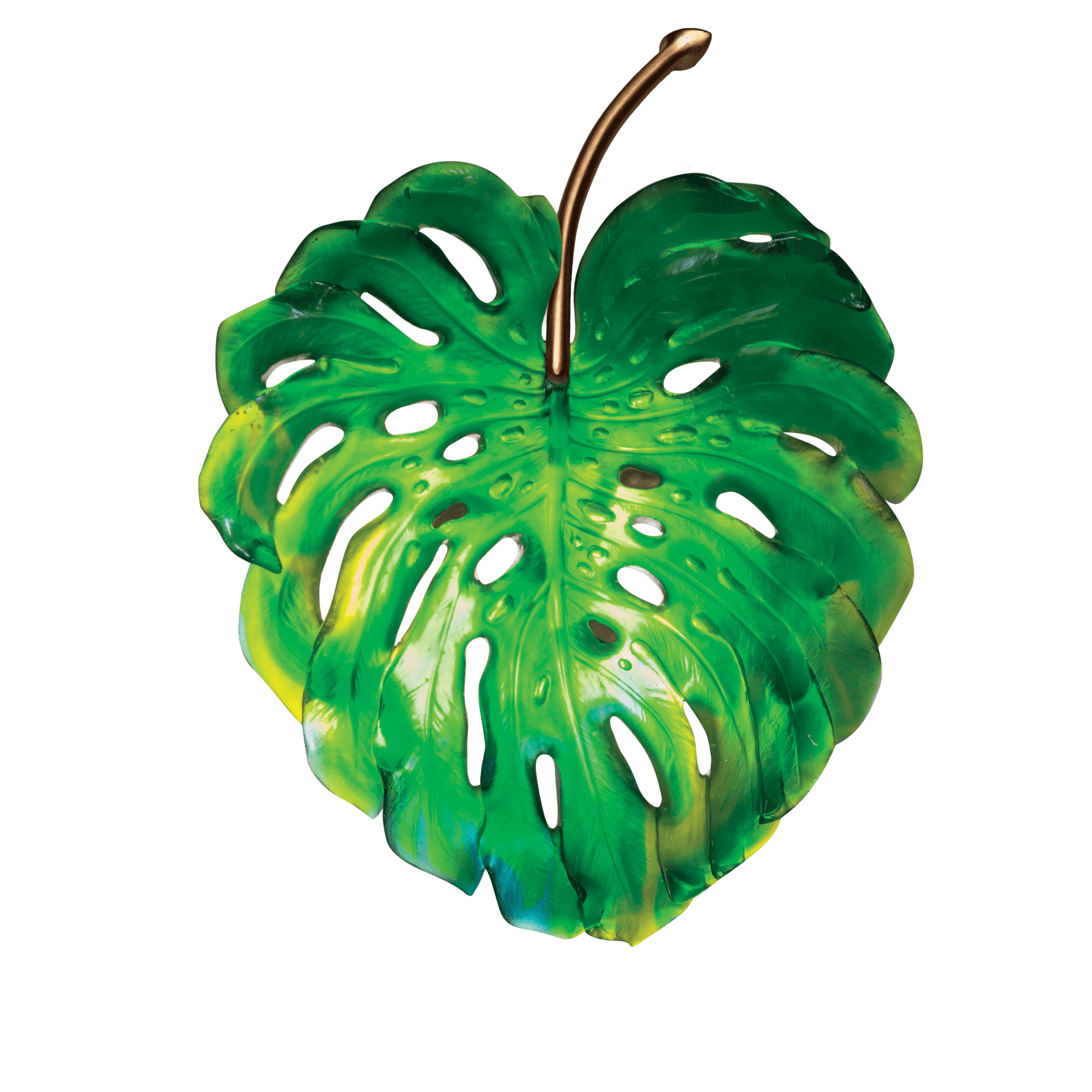 Daum Monstera Small Wall Lamp By Emilio Robba Wall Sconce — Green