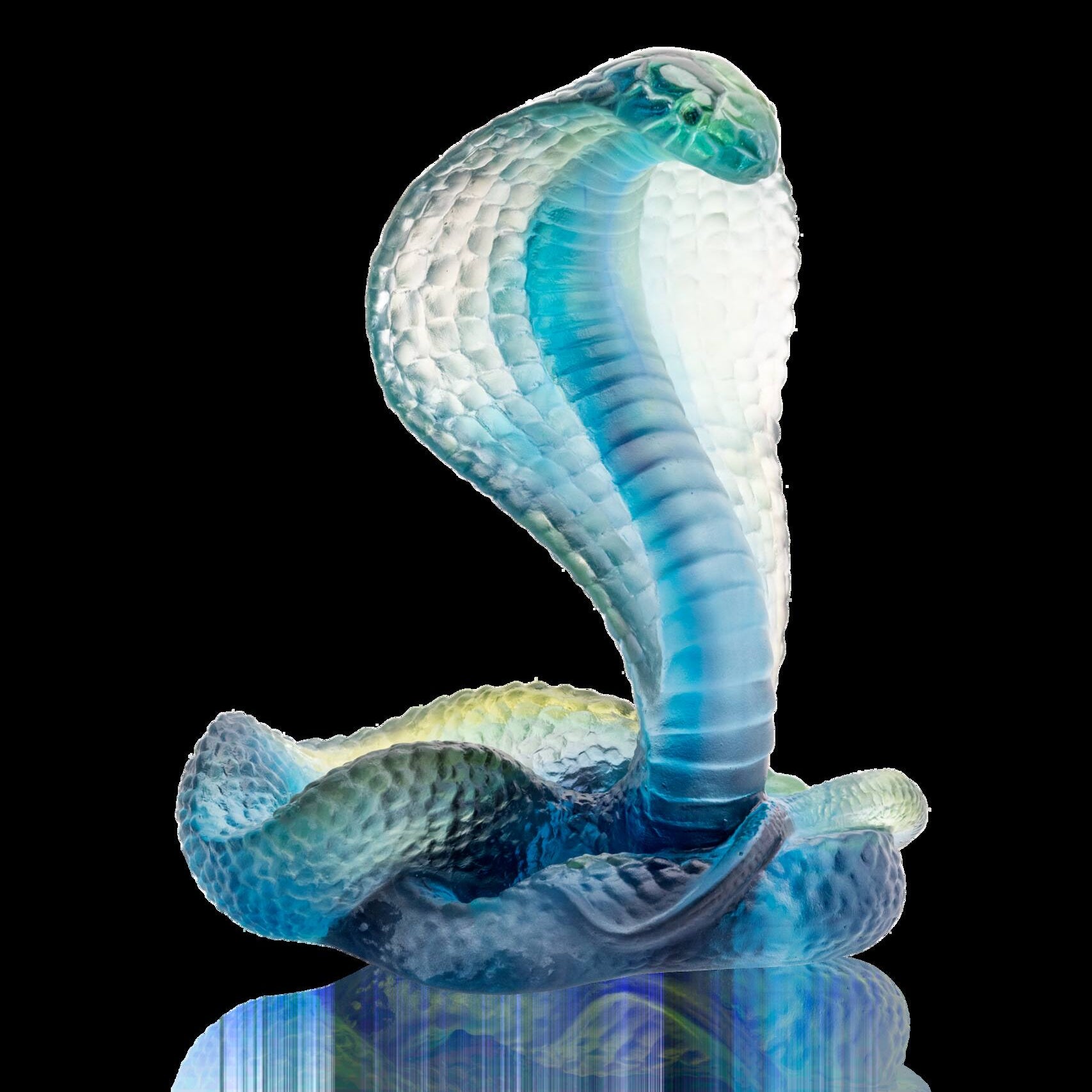 Daum Naja 500ex Sculpture — Blue