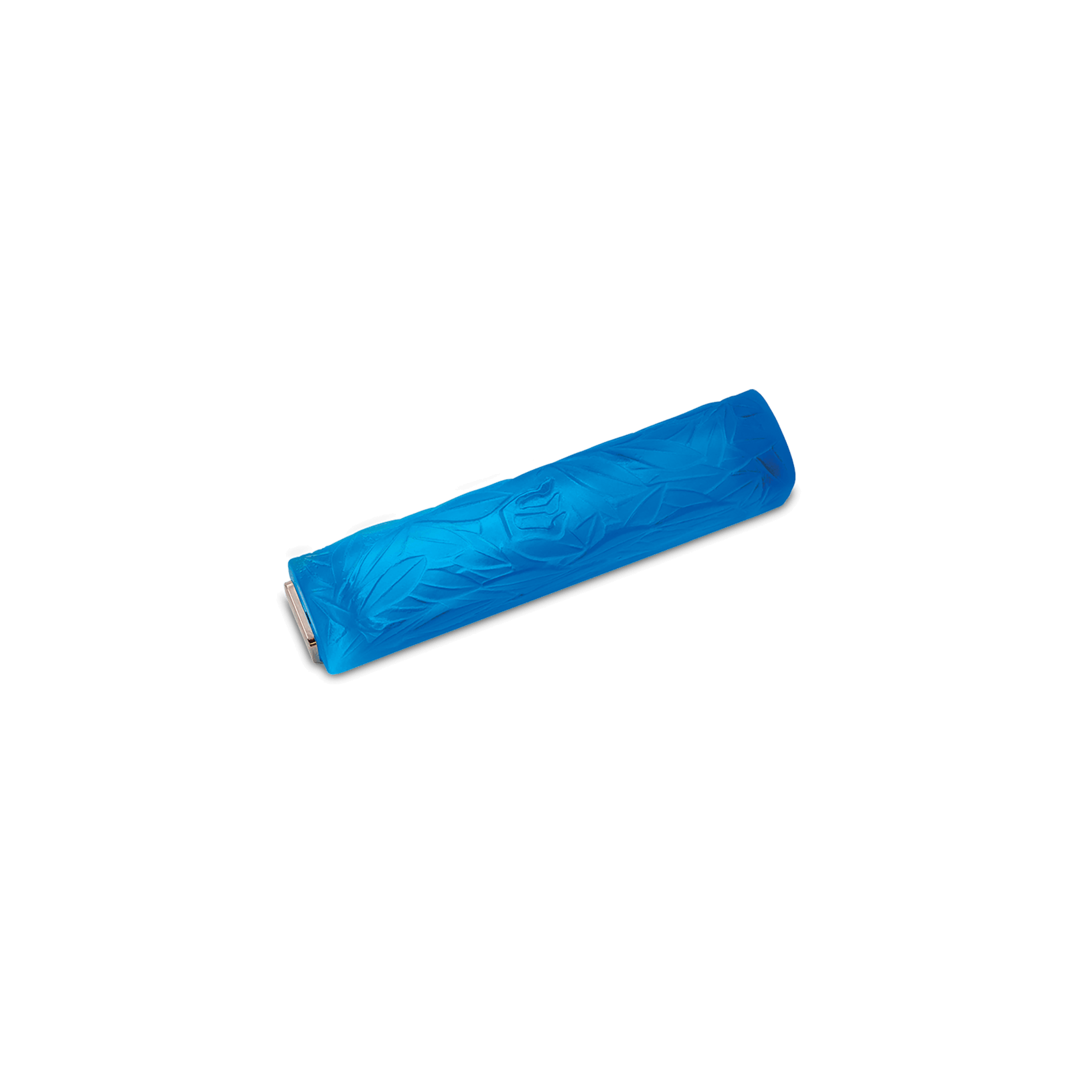 Daum Olive Leaf Mezuzah Sculpture — Blue