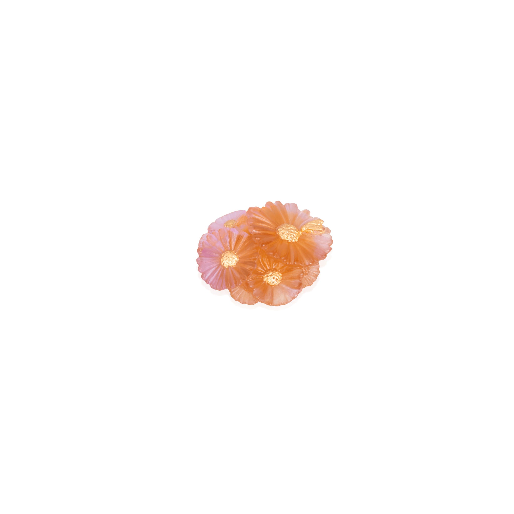 Daum Or D'Abeille Small Decorative Bouquet Sculpture