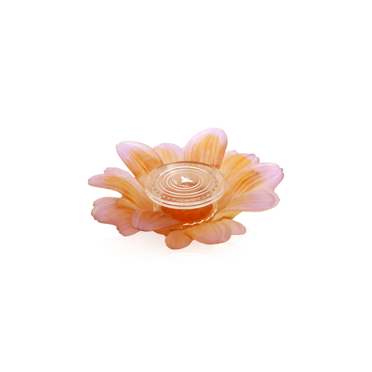Daum Or D'Abeille Small Presentation Flower Sculpture – Amber pink, alternate view