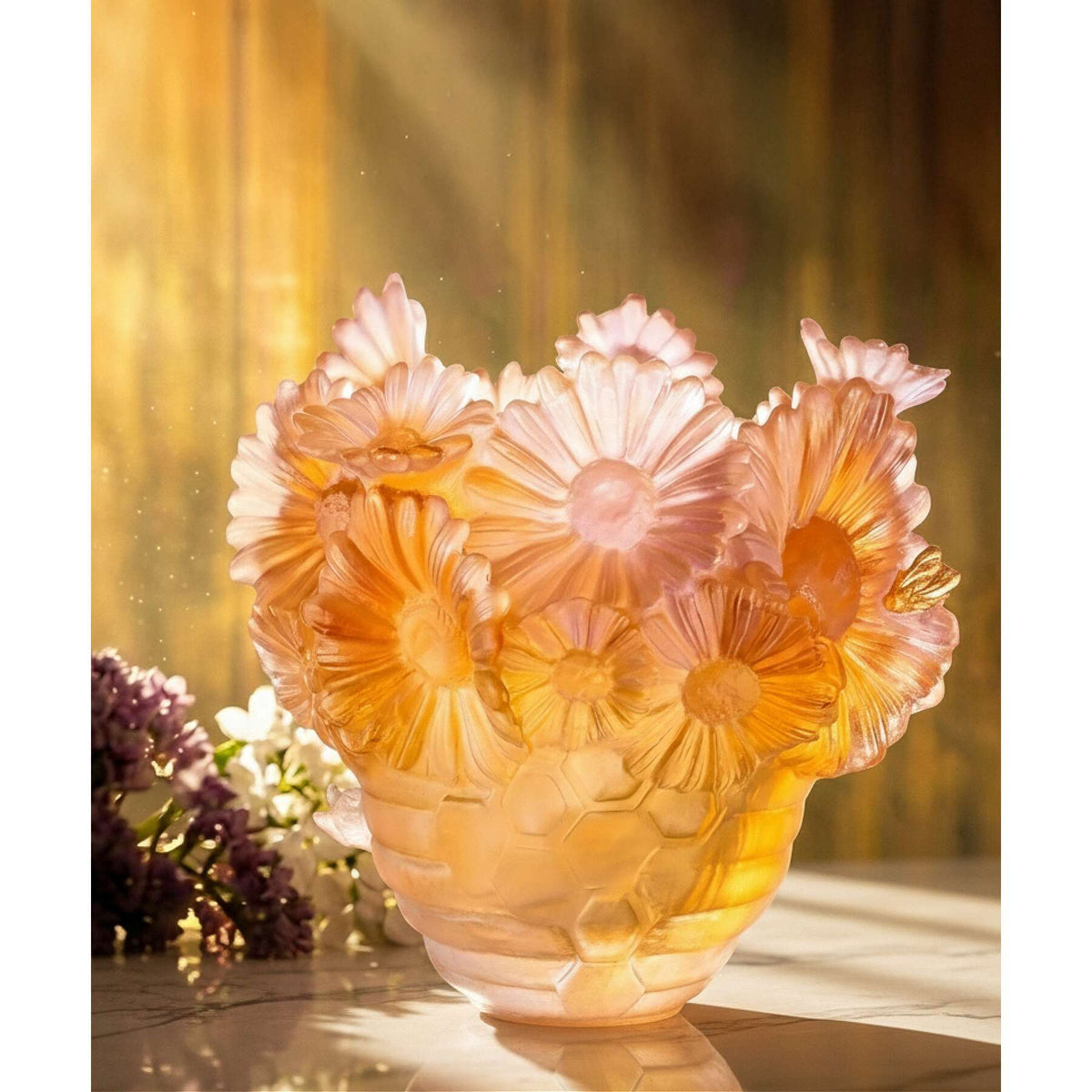 Daum Or D'Abeille Small Vase 250ex, alternate view