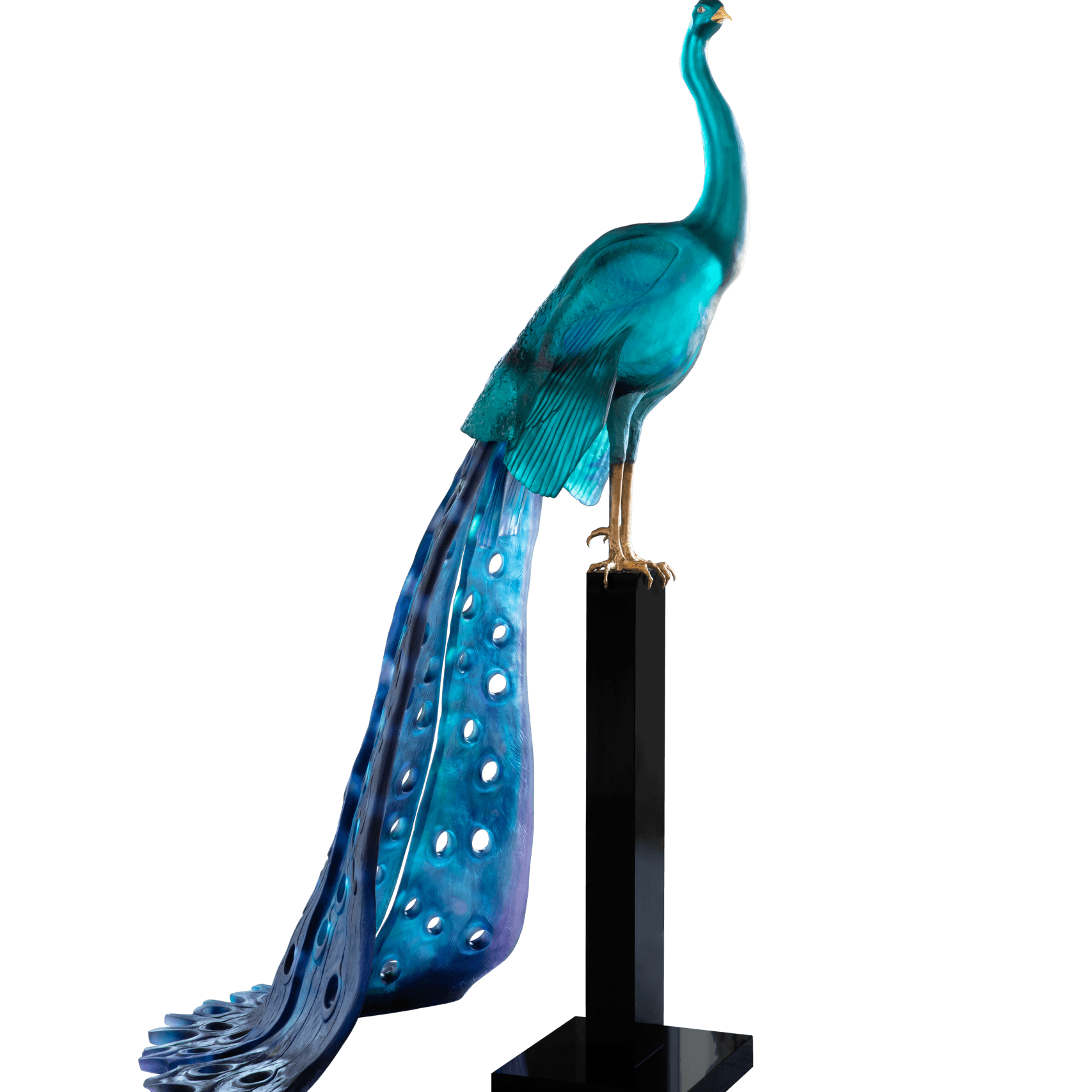 Daum Paon Tropical By Madeleine Van Der Knoop 8ex Sculpture