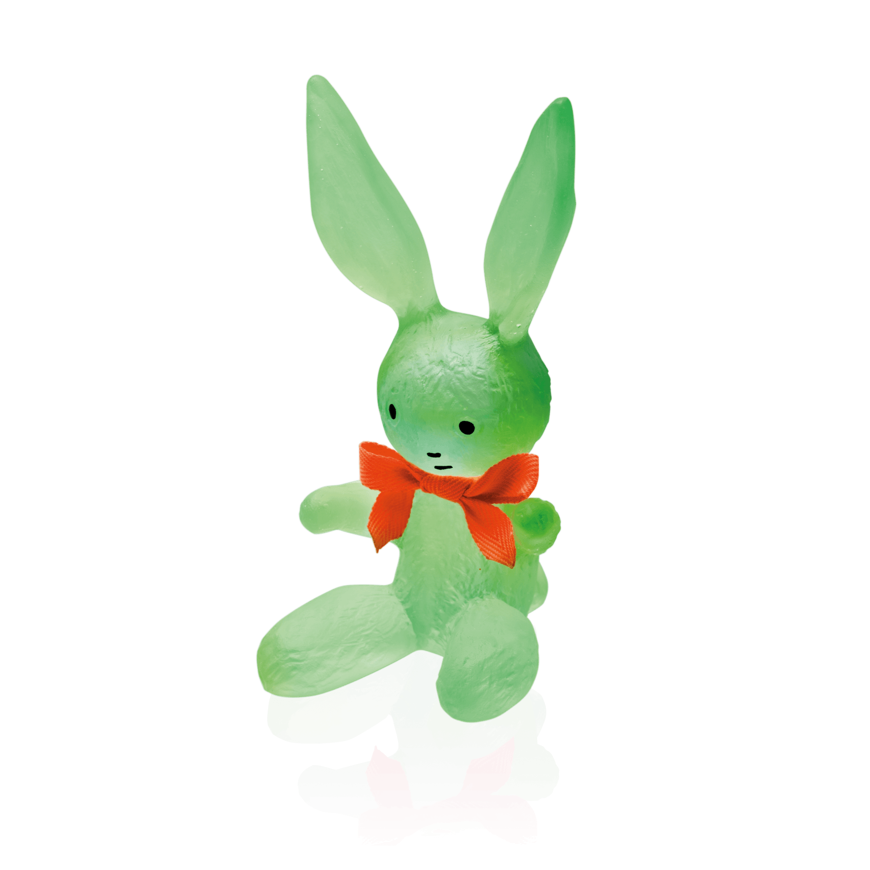 Daum Pinpin By Serge Mansau Sculpture — Green
