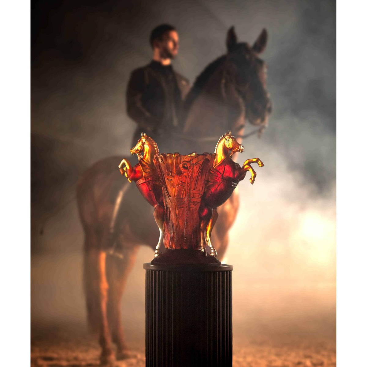Daum Rêve Equestre Large Vase 125ex, alternate view
