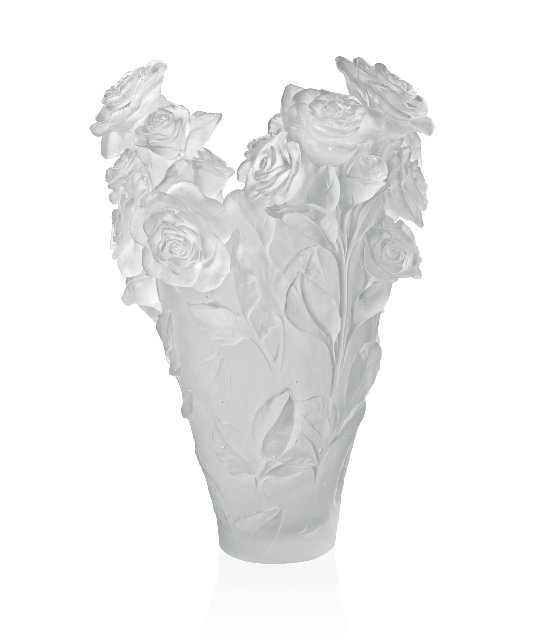 Daum Rose Passion Magnum Vase β White 50ex