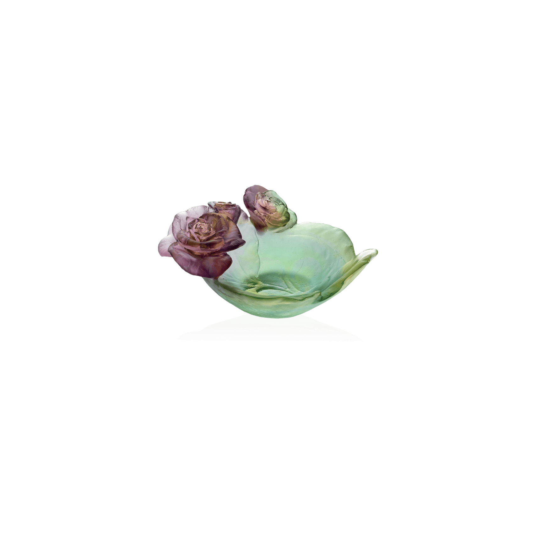 Daum Rose Passion Small Bowl and — Green pink