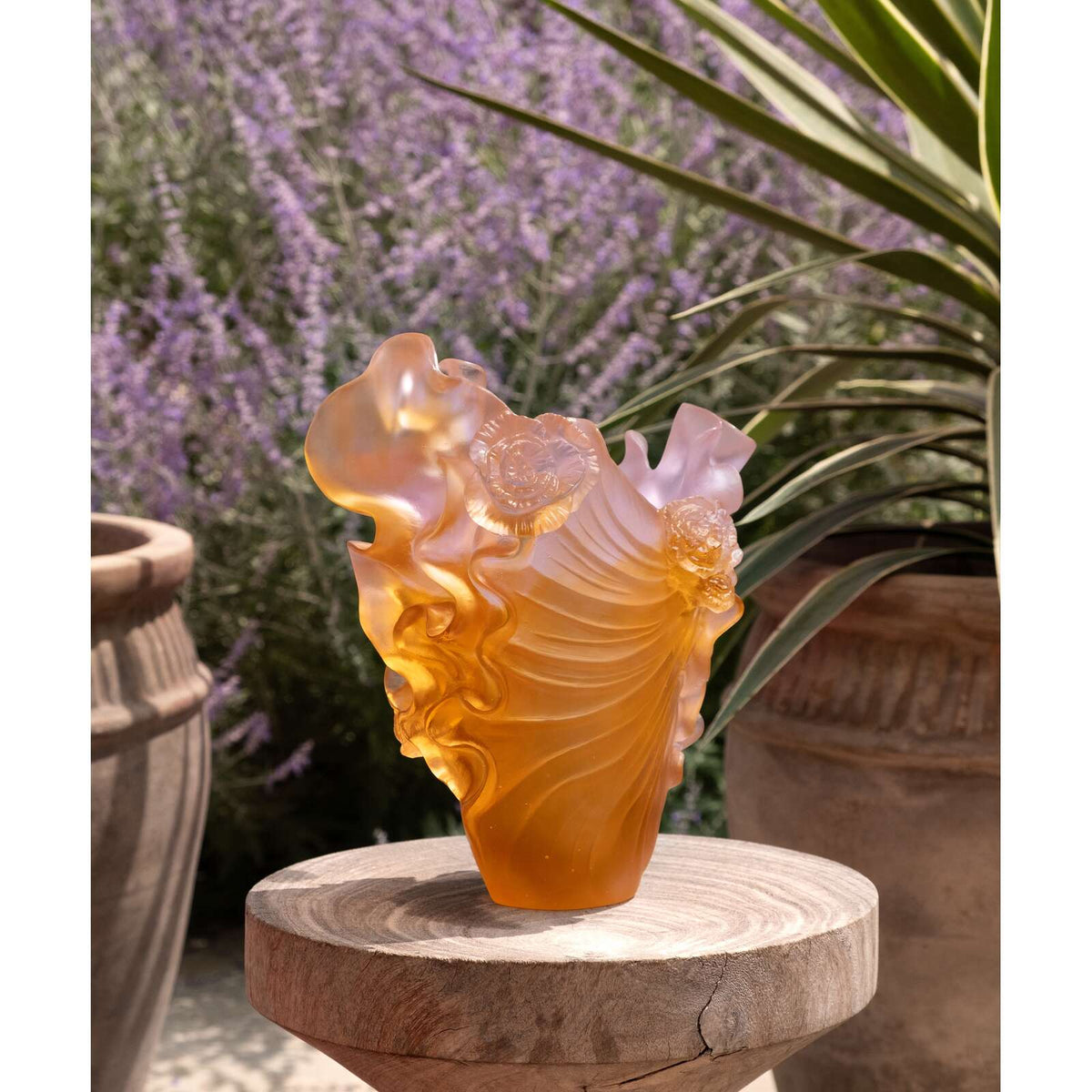 Daum Rose Royale Medium Vase 225ex, alternate view