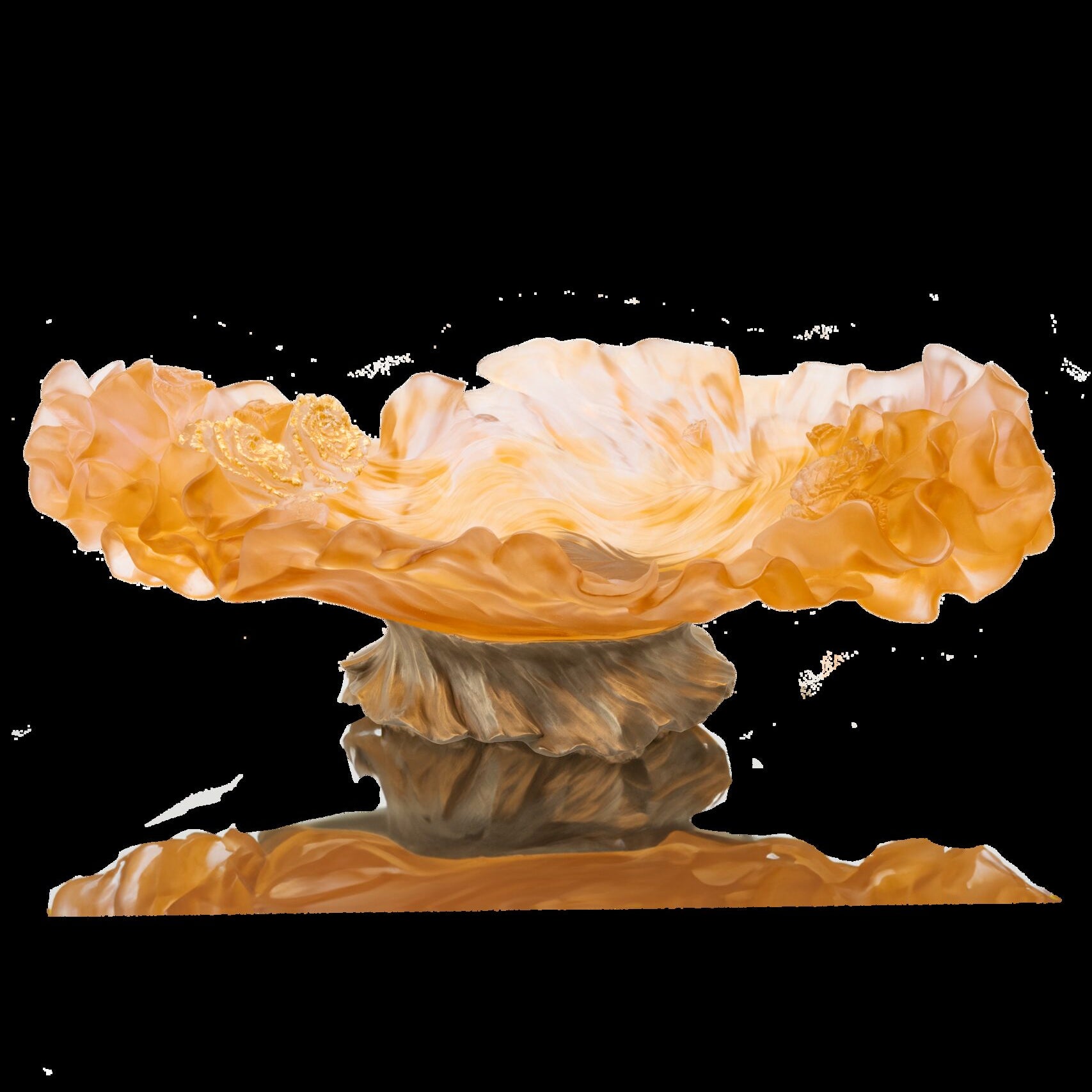 Daum Rose Royale Prestige Centerpiece 99ex Sculpture