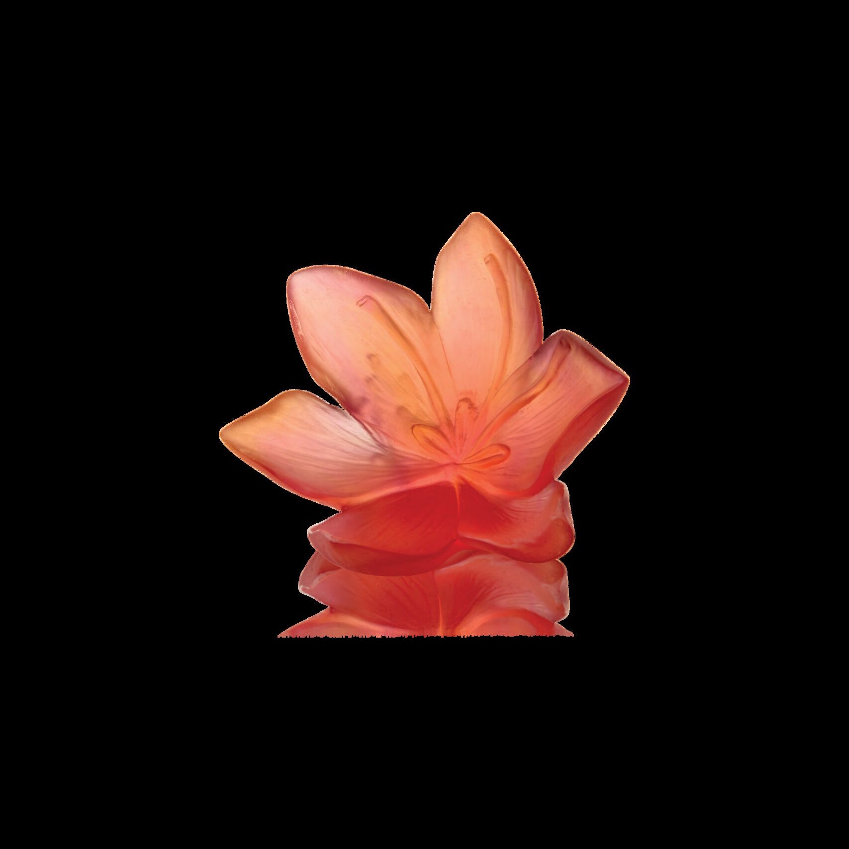 Daum Safran Large Decorative Flower Sculpture