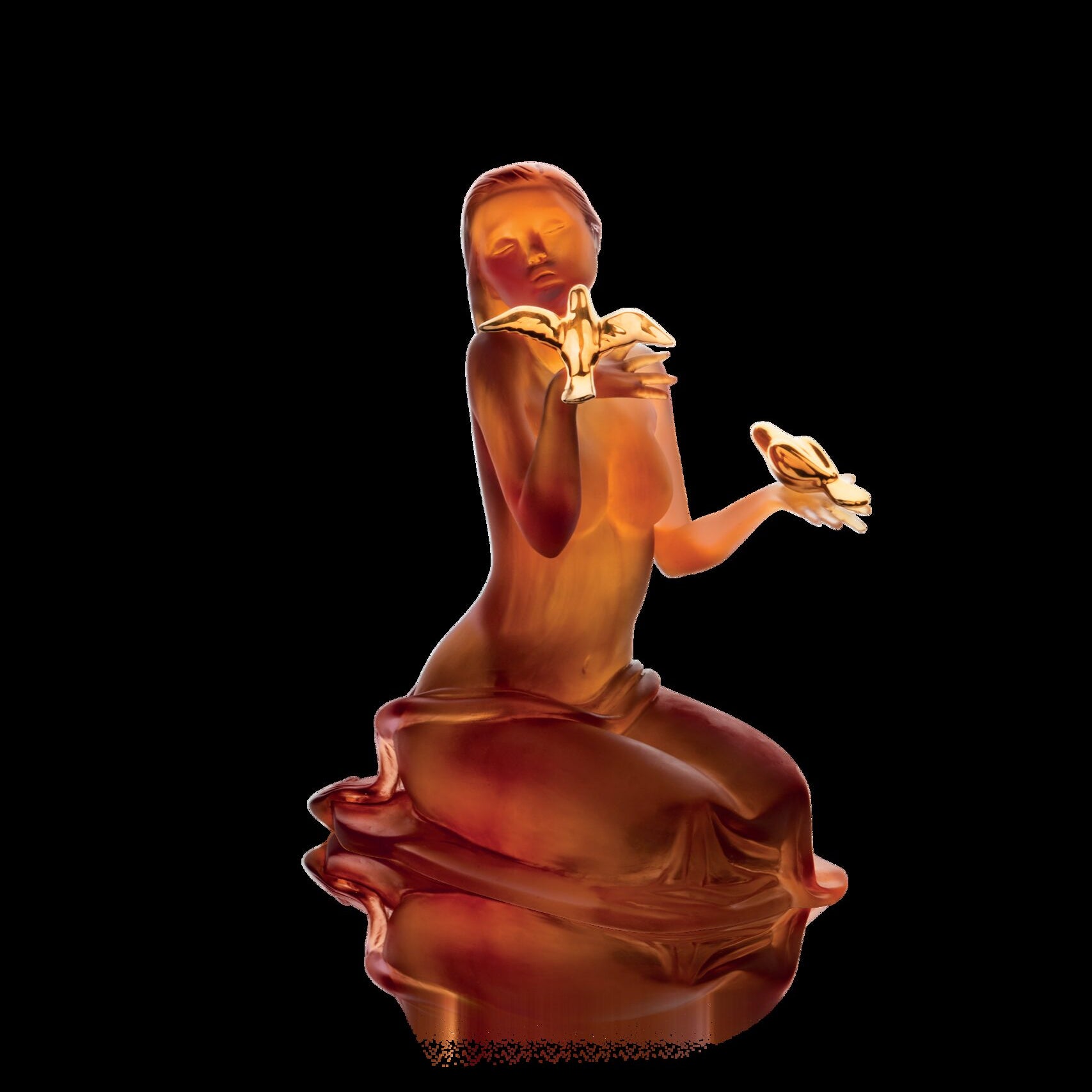 Daum Sara Et Les Oiseaux By Marie-Paule Deville-Chabrolle 225ex Sculpture