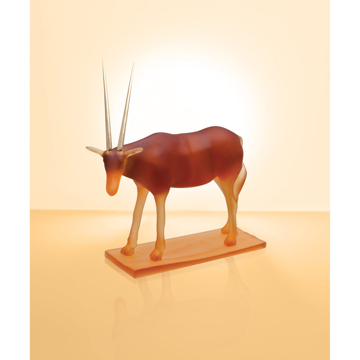 Daum Small Oryx By Hicham Lahlou 375ex Sculpture, alternate view