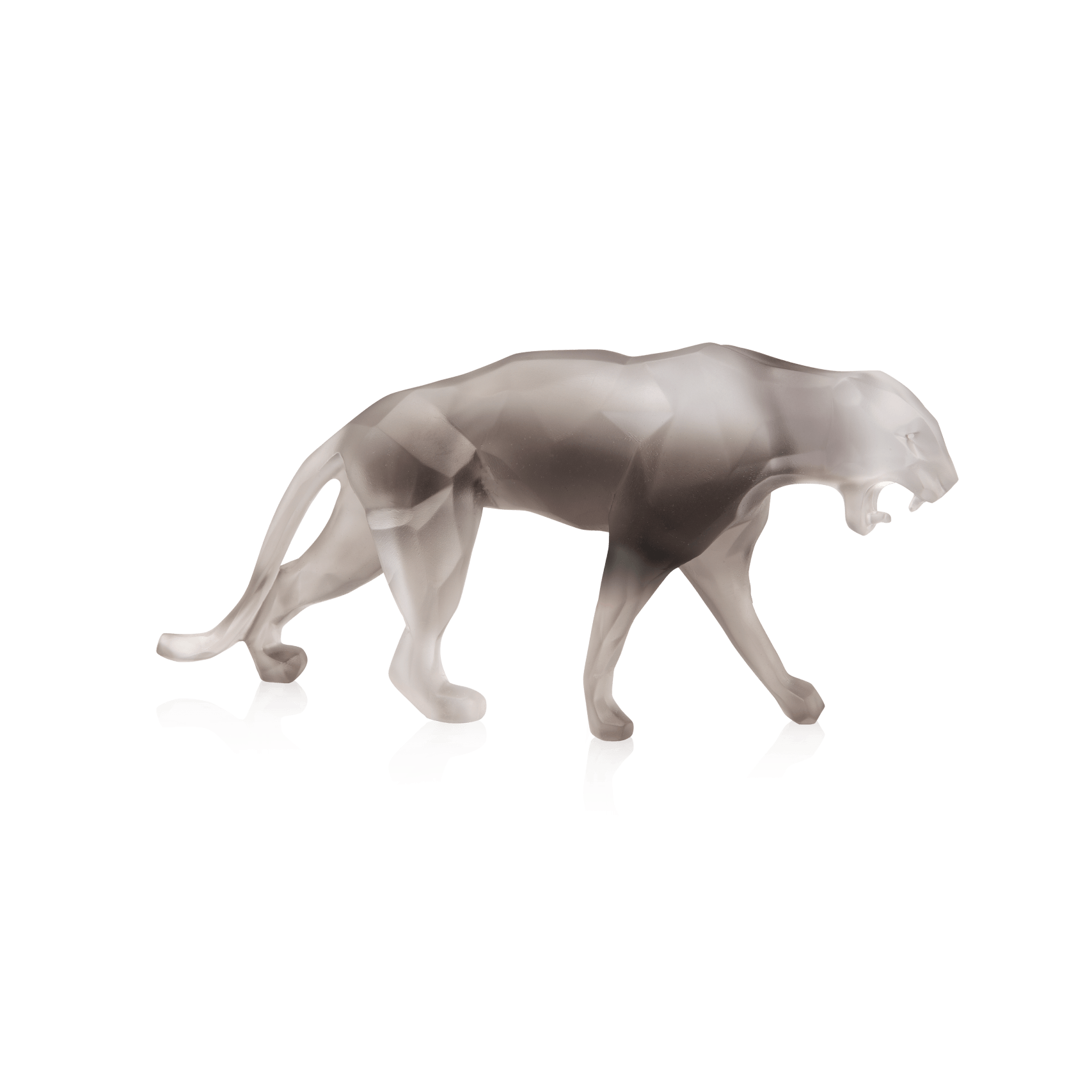 Daum Small Wild Panther By Richard Orlinski 375ex Sculpture — Grey