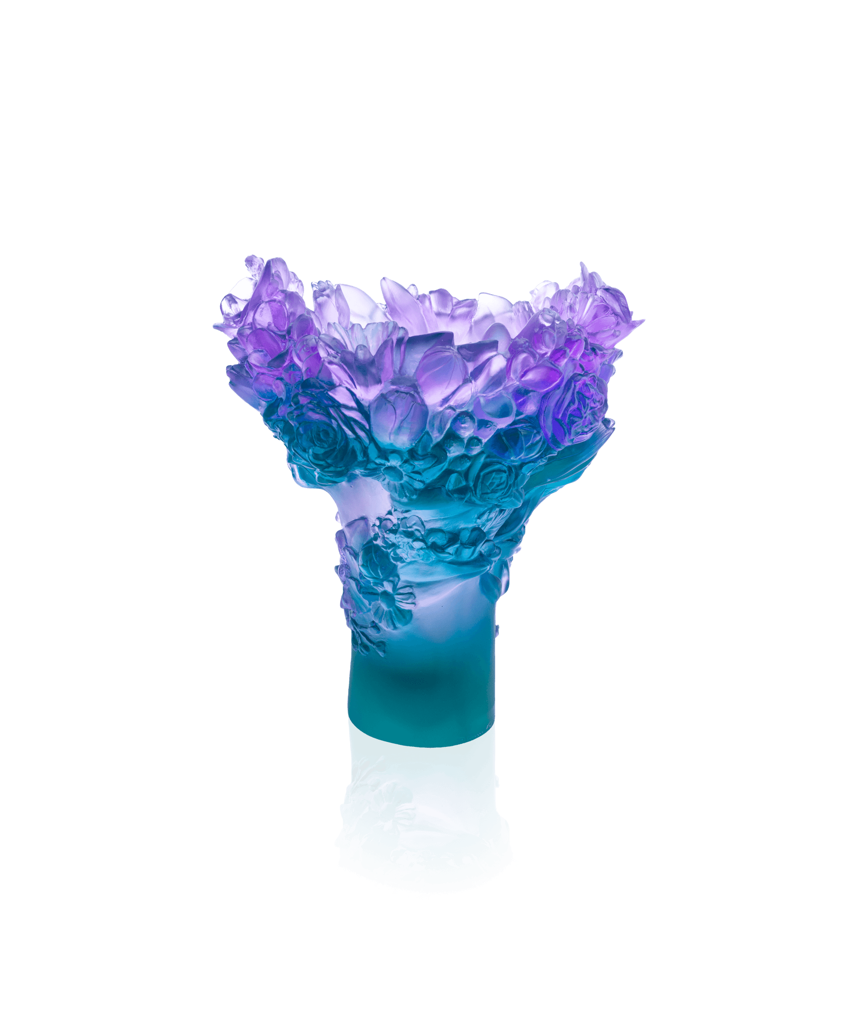 Daum Sweet Garden Medium Vase