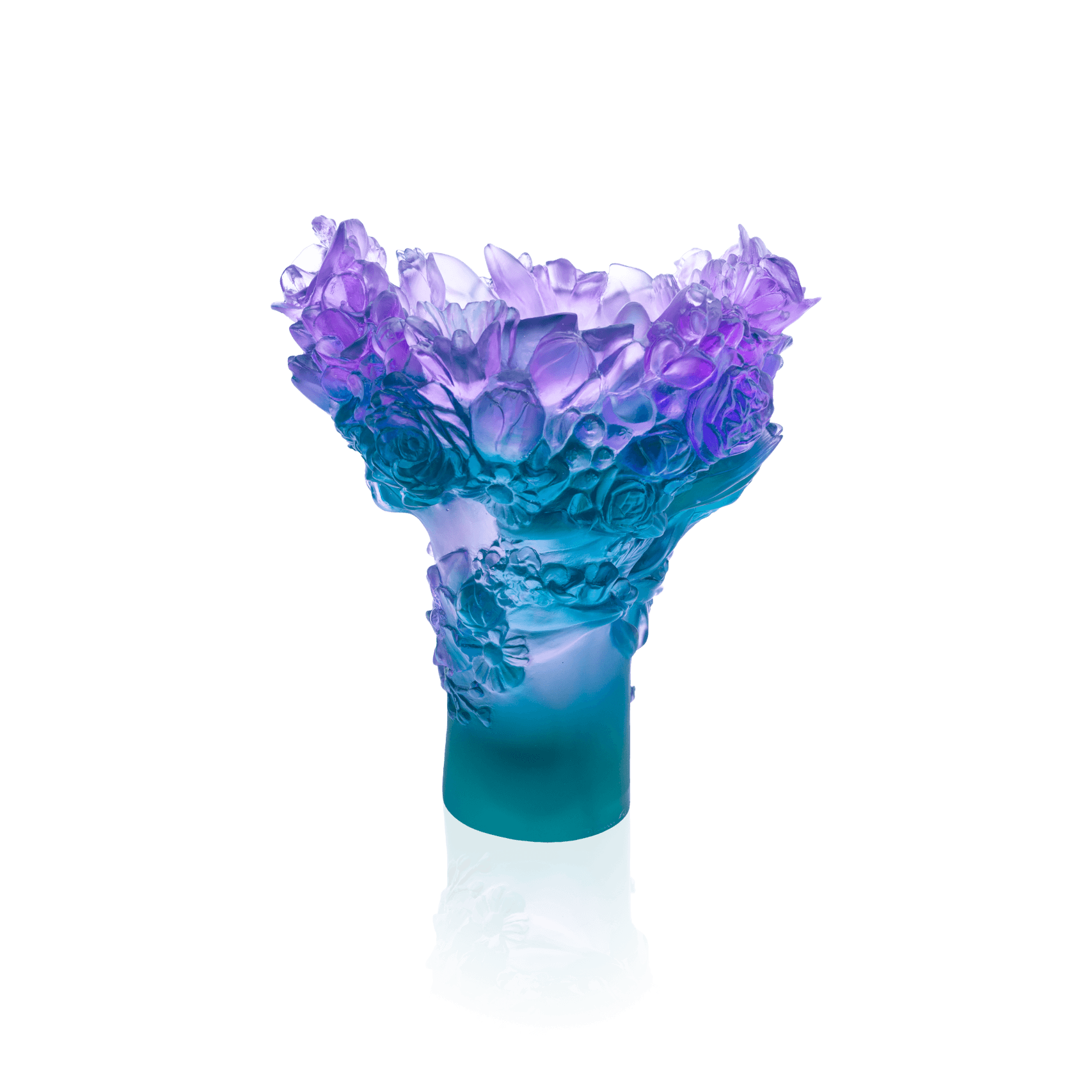 Daum Sweet Garden Medium Vase