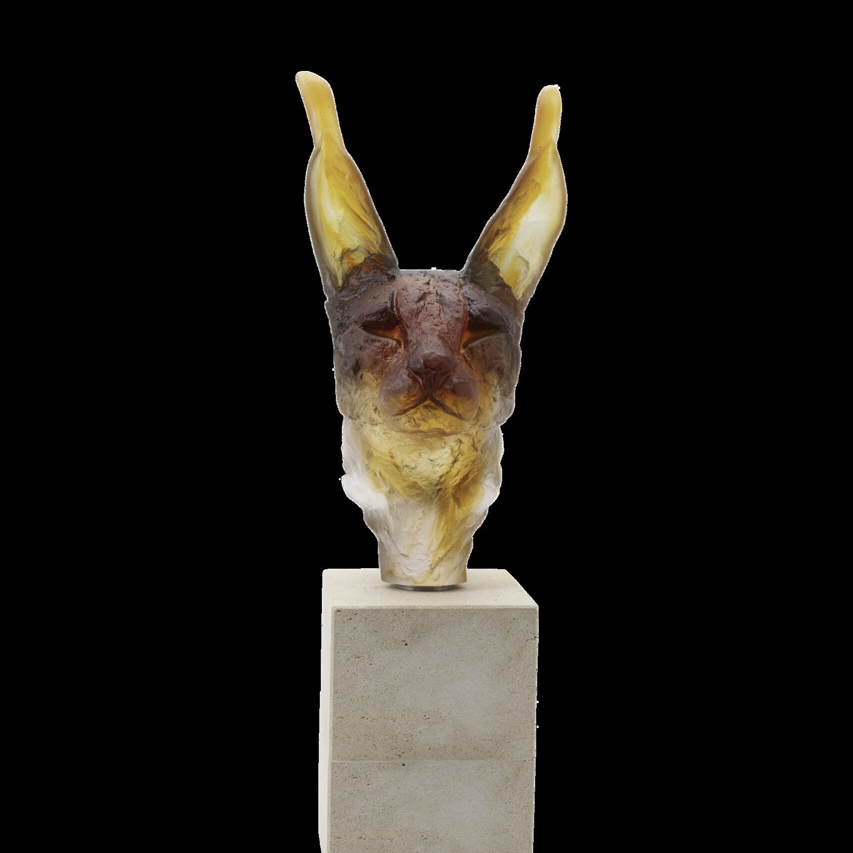 Daum Tête De Caracal By Isabelle Carabantes 75ex Sculpture