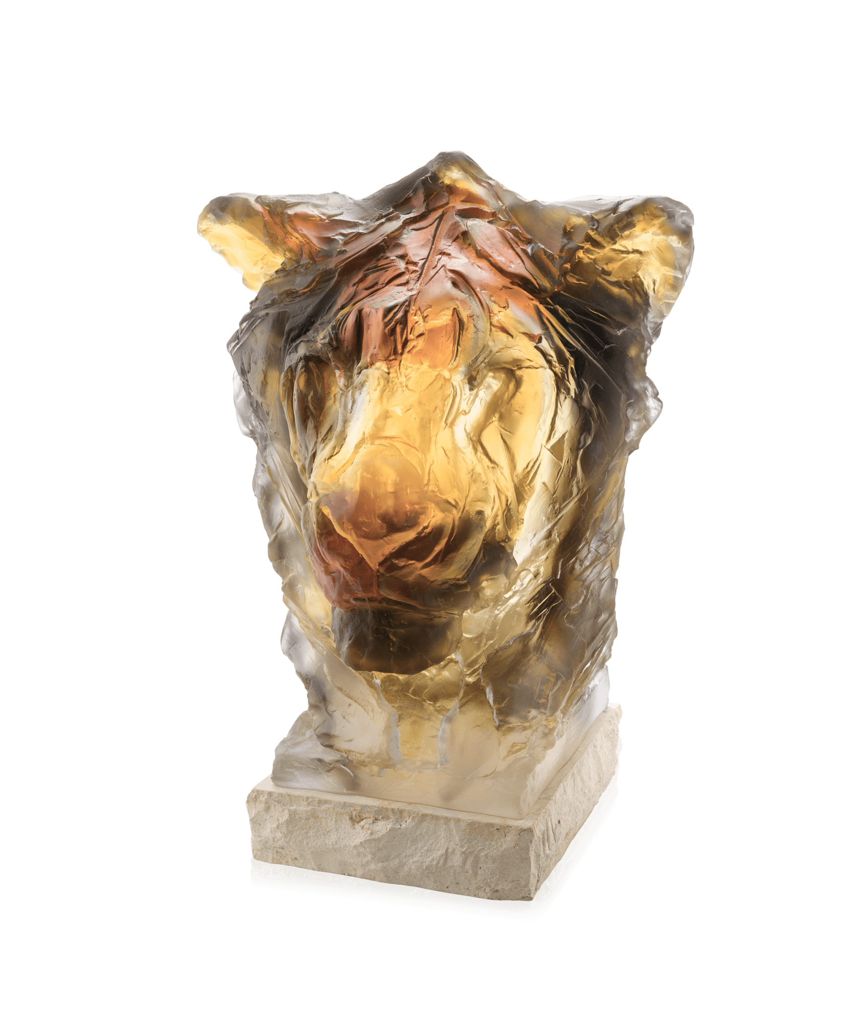 Daum Tête De Lion By Patrick Villas 75ex Sculpture