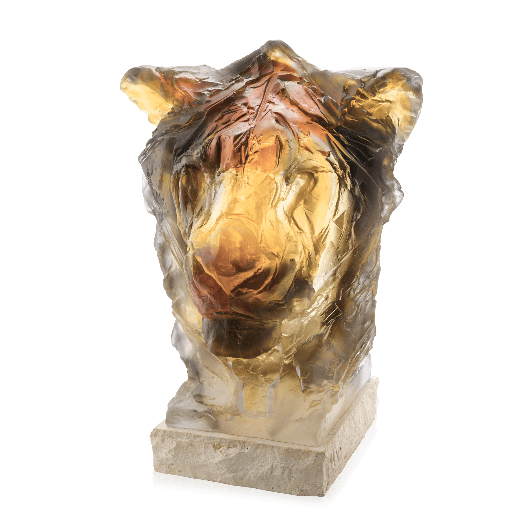 Daum Tête De Lion By Patrick Villas 75ex Sculpture