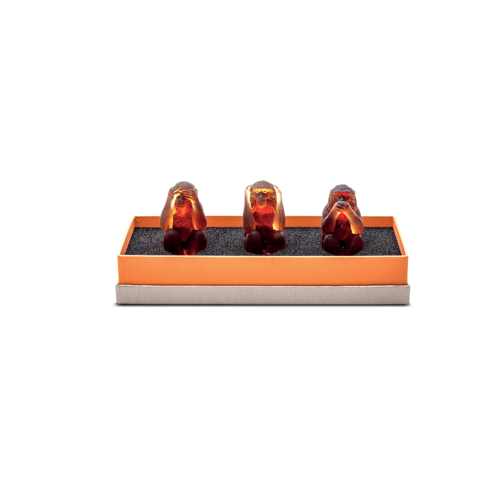Daum The Three Wise Monkeys Sculpture