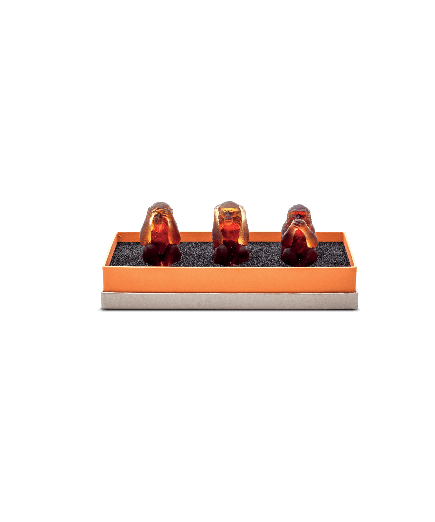 Daum The Three Wise Monkeys Sculpture