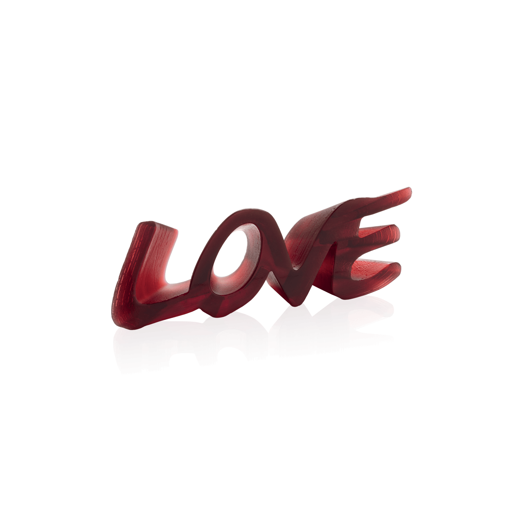 Daum True Love Sculpture — Red