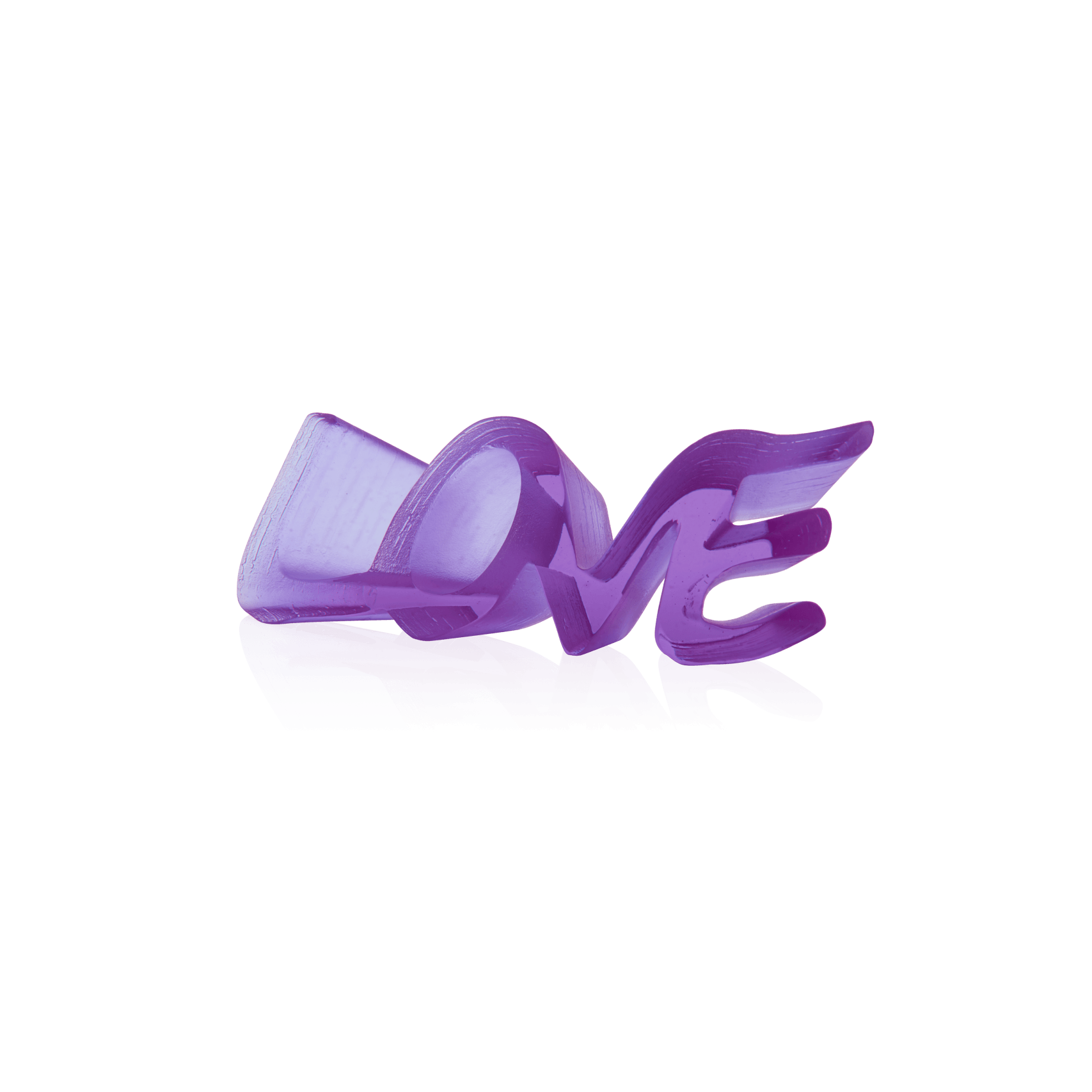 Daum True Love Sculpture — Ultraviolet