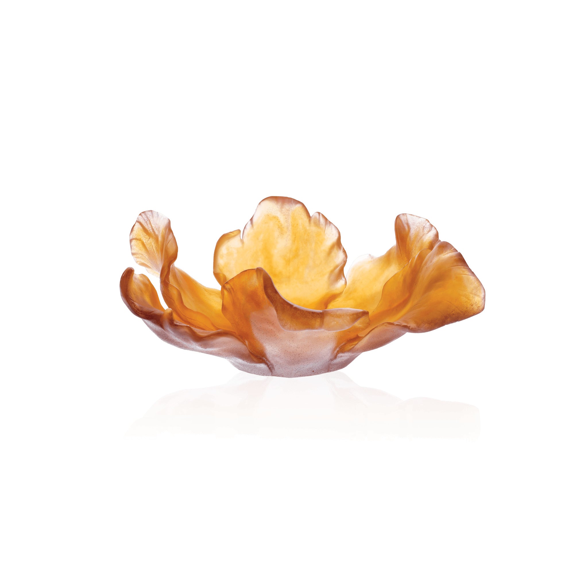 Daum Tulipe Bowl — Amber