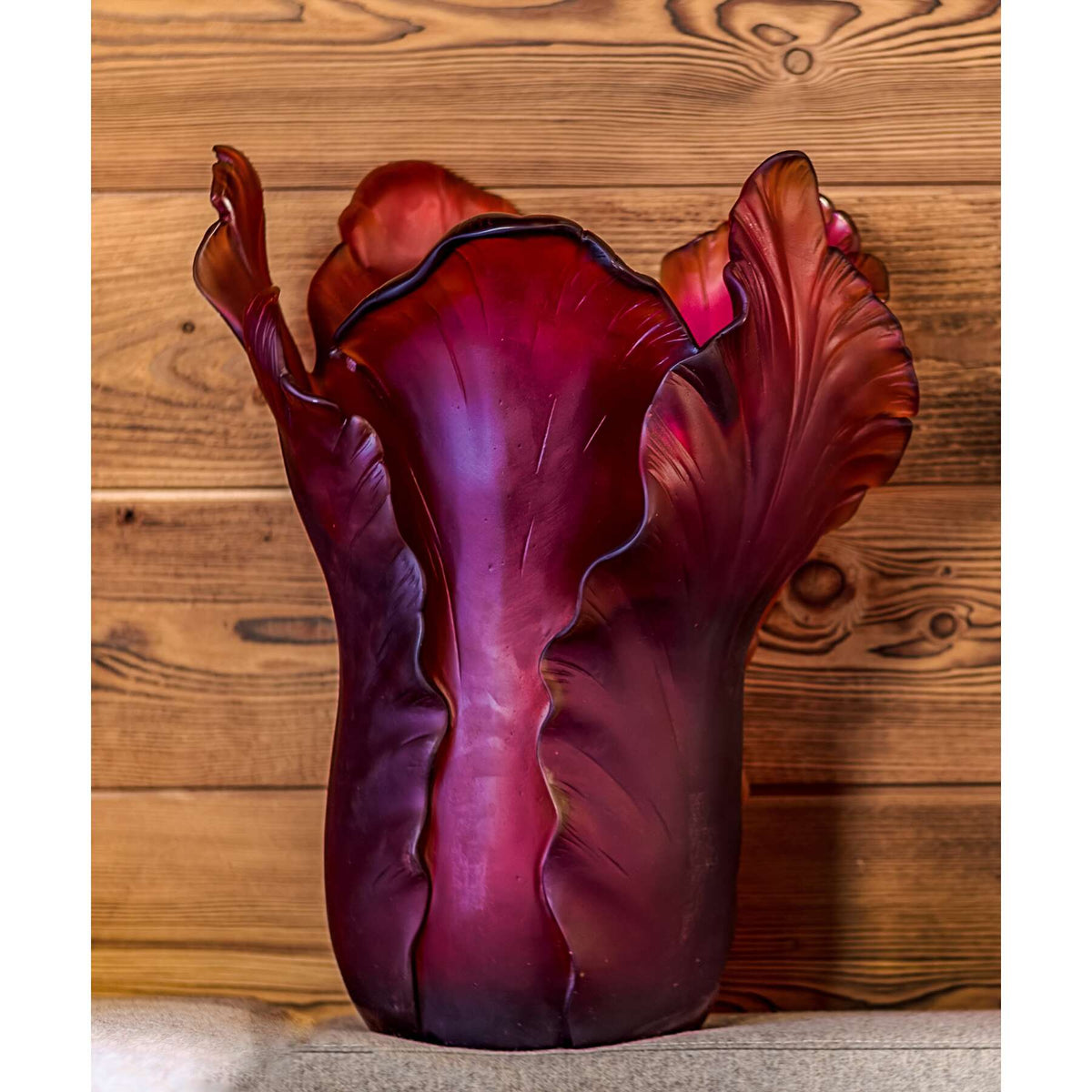 Daum Tulipe Magnum Vase 50ex – Red, alternate view