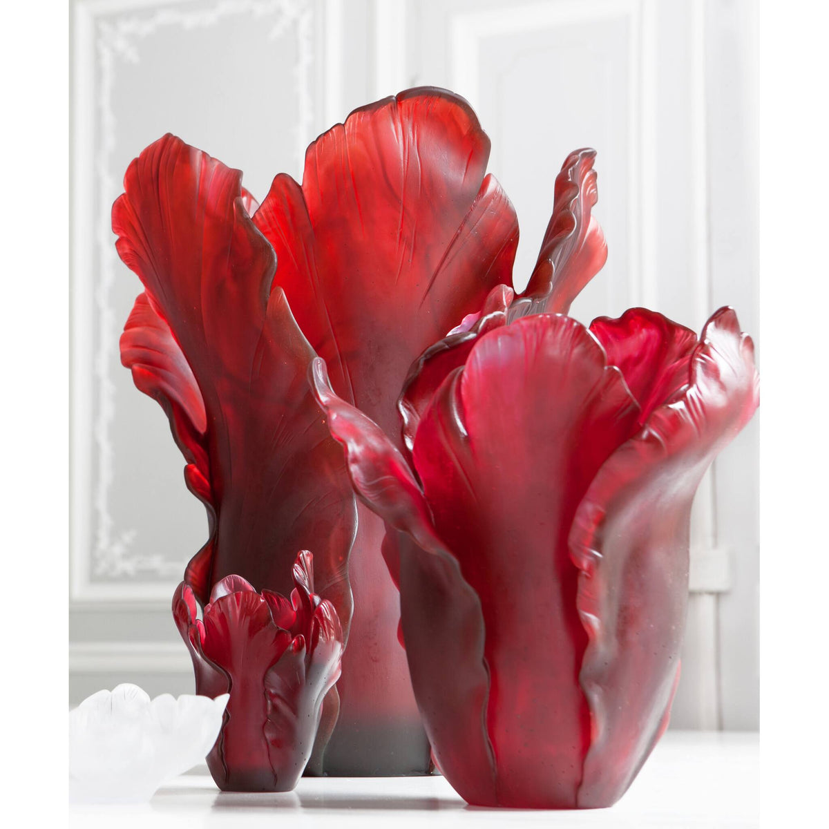 Daum Tulipe Vase – Red, alternate view