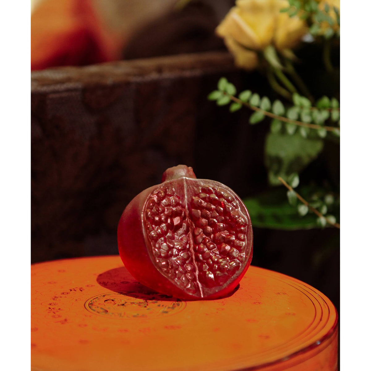 Daum Tutti Frutti Pomegranate By Gilles Neveu 299ex Sculpture, alternate view