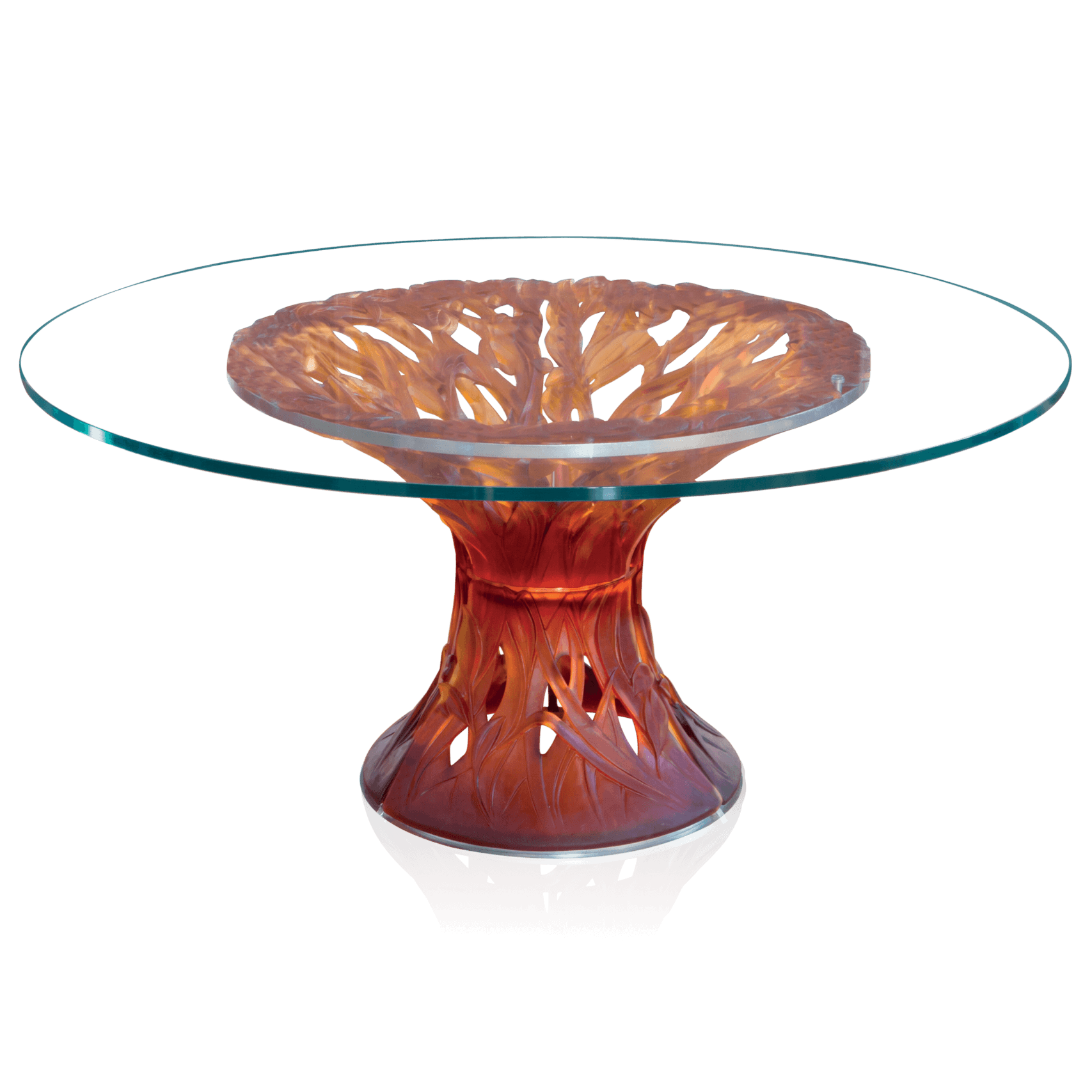 Daum Végétale 6 Piece Table Sculpture — Amber