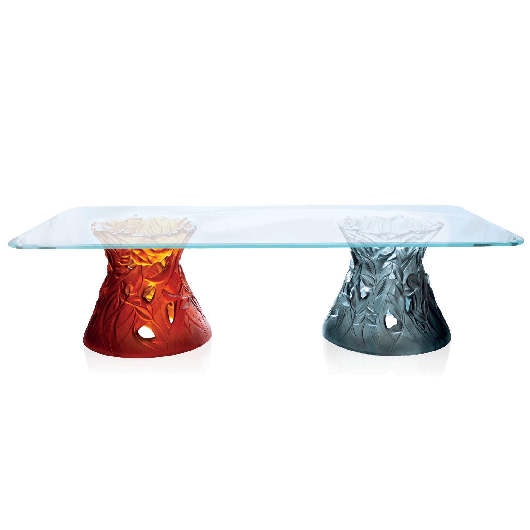 Daum Végétale Large Cofee Table — Amber and Blue grey