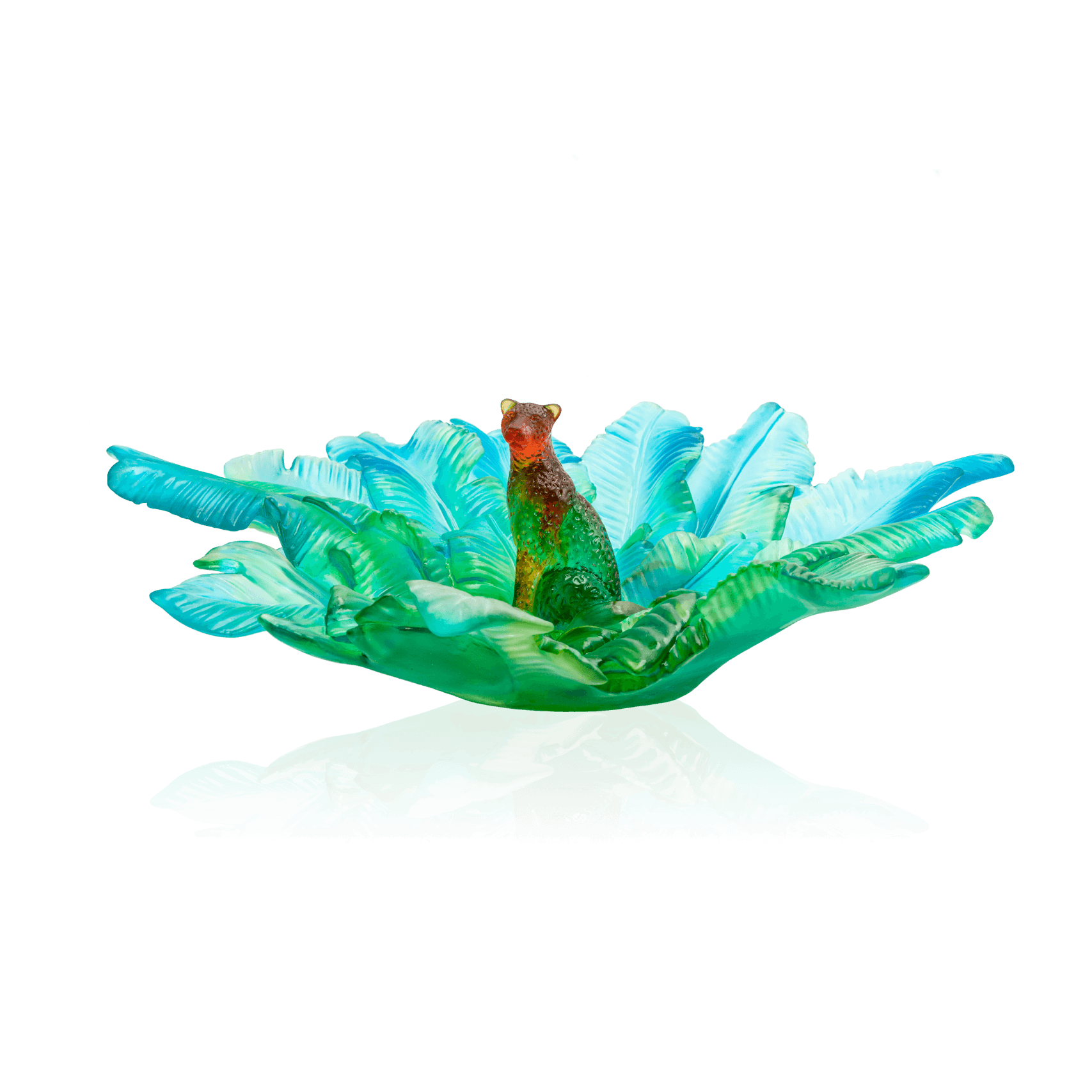 Daum Voyage Tropical Centerpiece Sculpture
