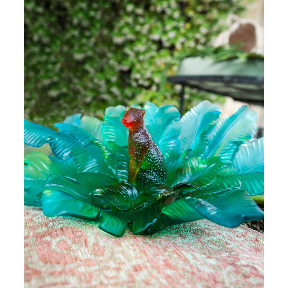 Daum Voyage Tropical Centerpiece Sculpture, lifestyle view