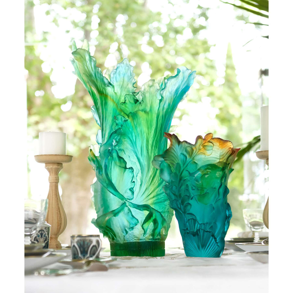 Daum Voyage Tropical Large Vase, alternate view