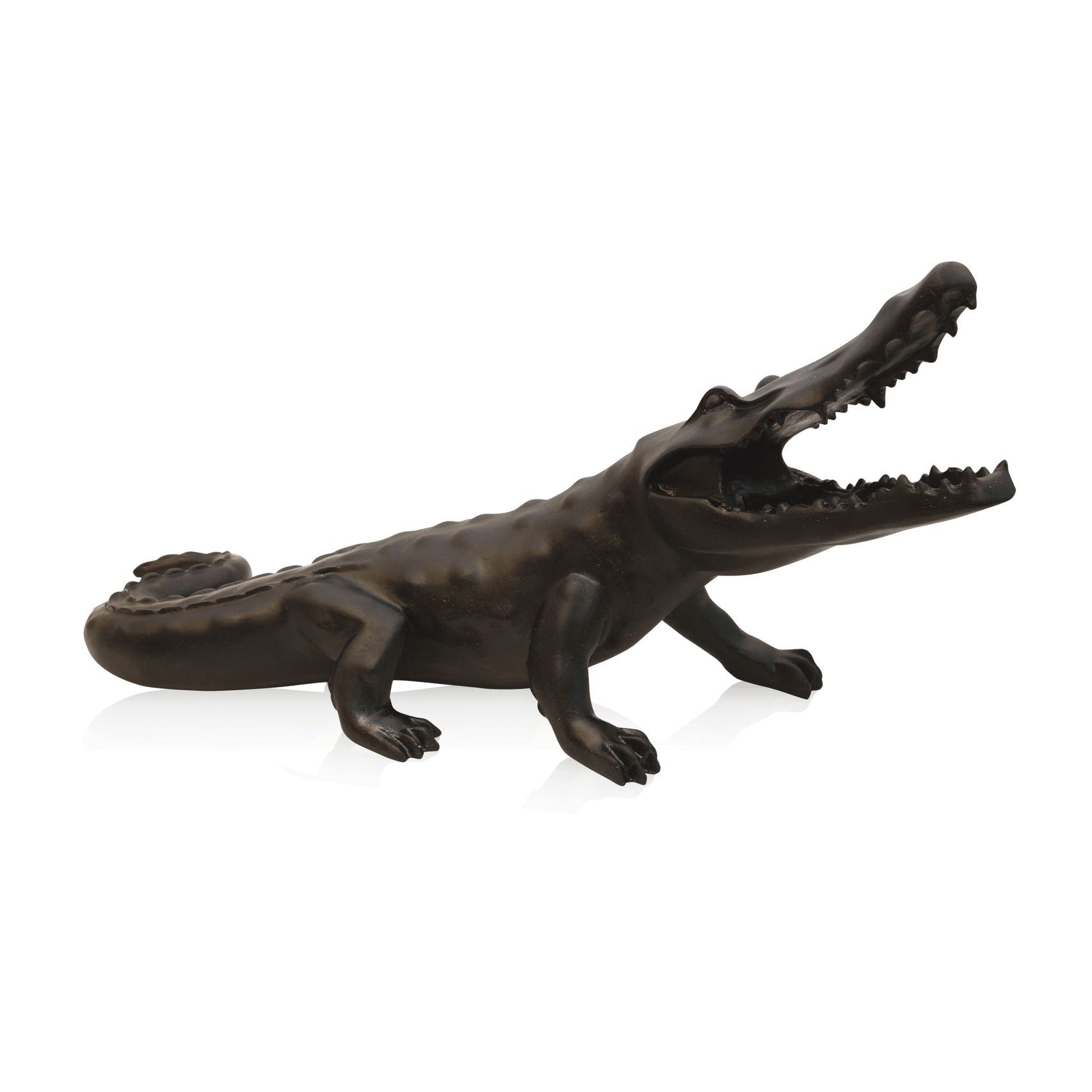Daum Wild Crocodile Black By Richard Orlinski 99ex Sculpture