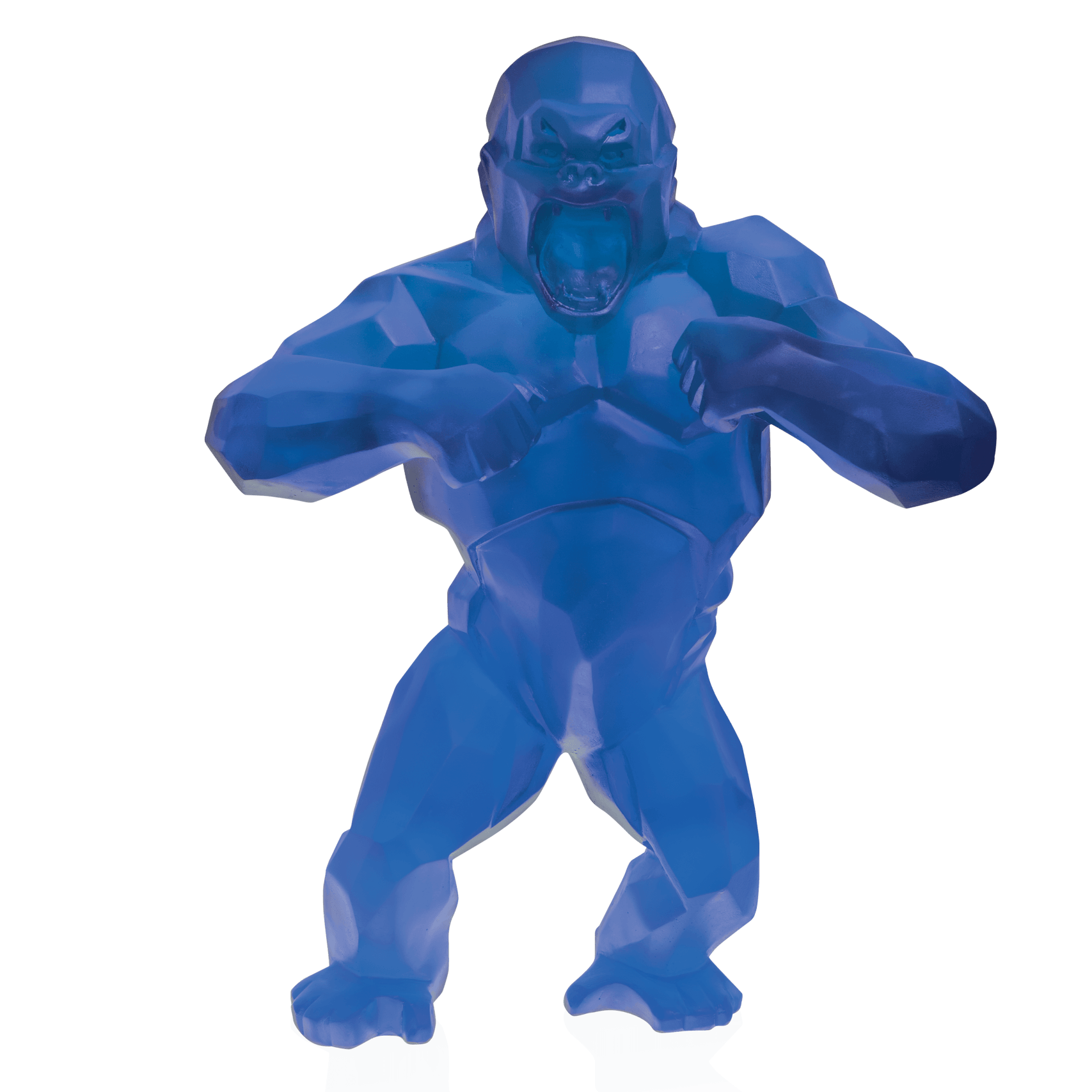 Daum Wild Kong By Richard Orlinski 99ex Sculpture — Blue