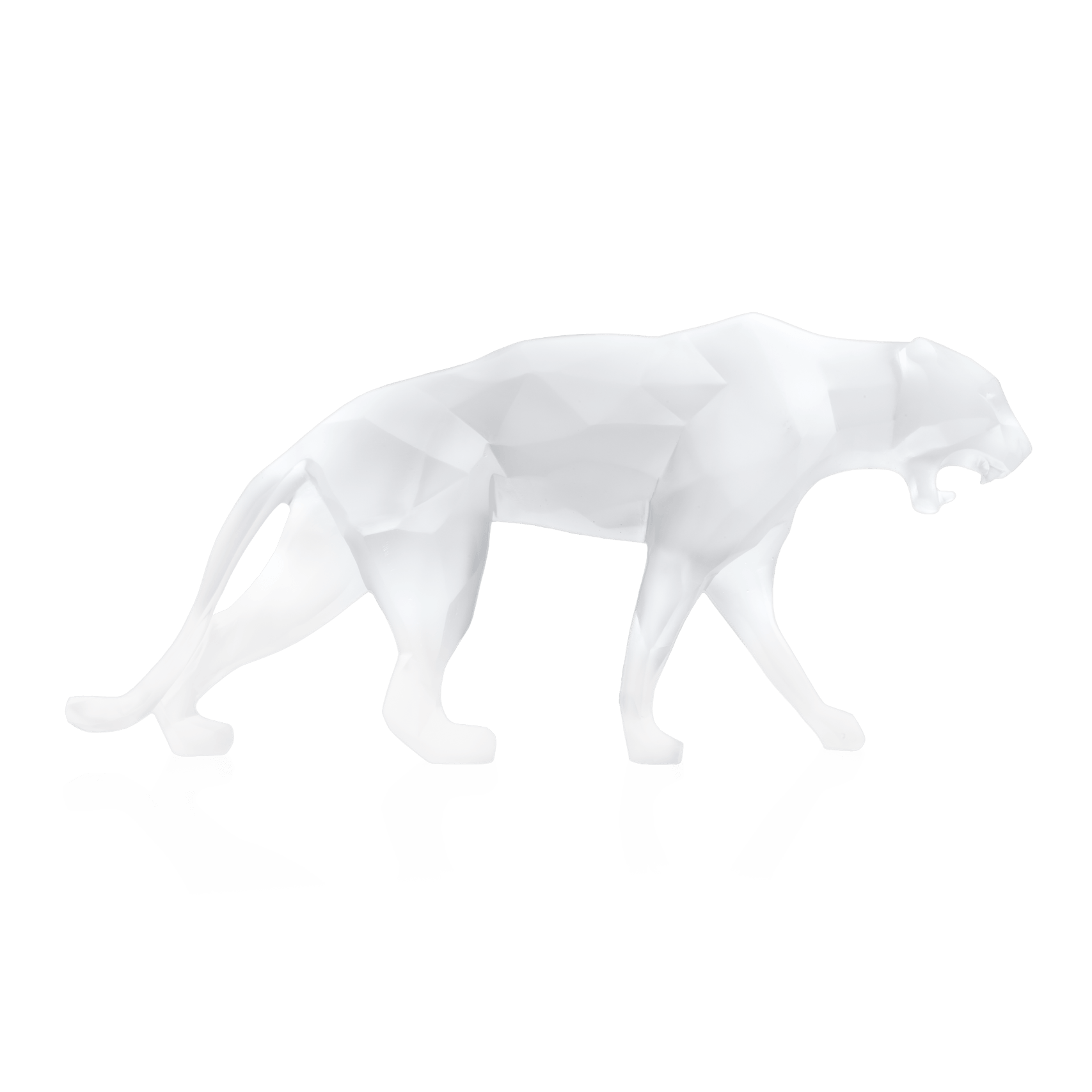 Daum Wild Panther By Richard Orlinski 99ex Sculpture — White